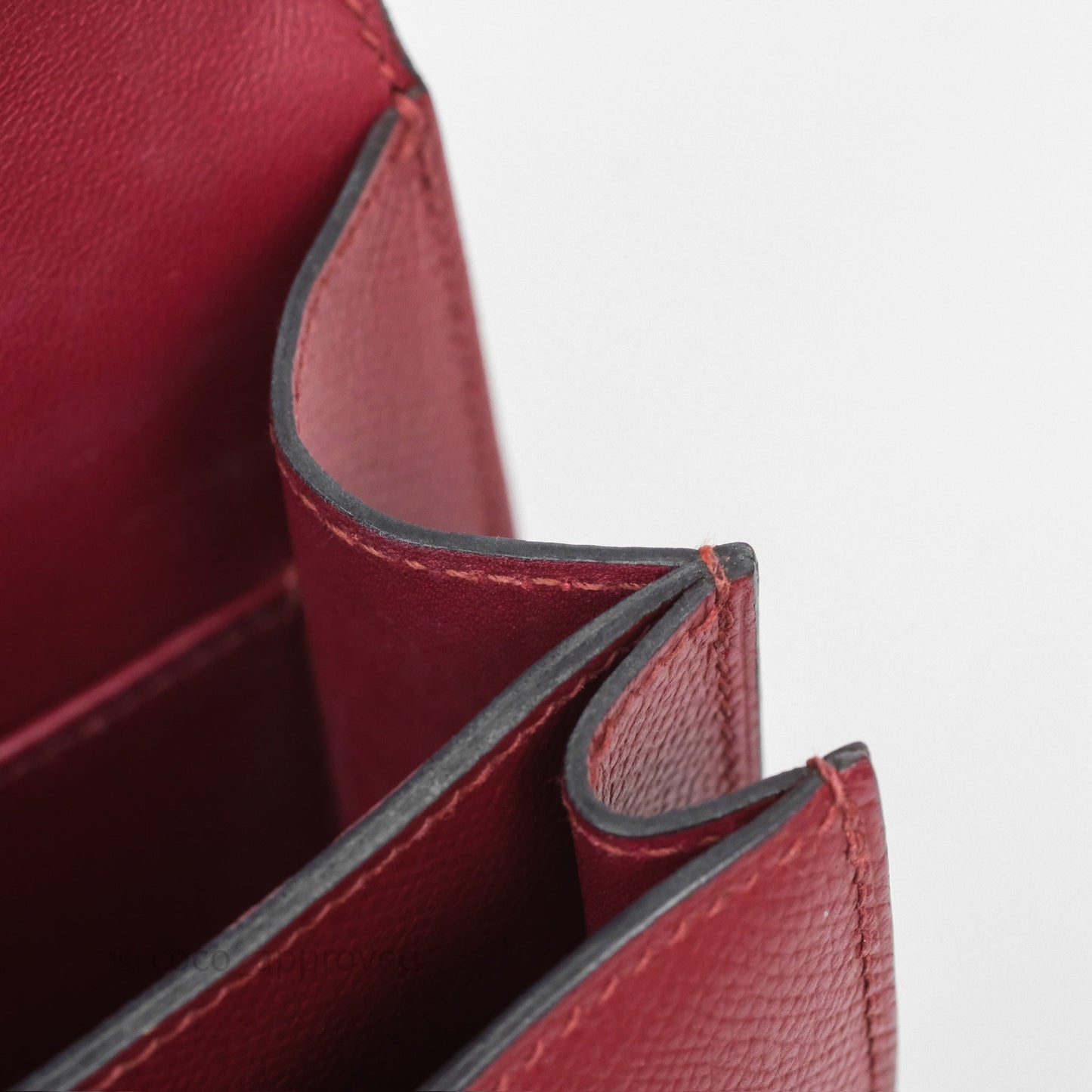 Hermès Constance Mini 18cm Rouge Grenat K1 Epsom Gold Hardware