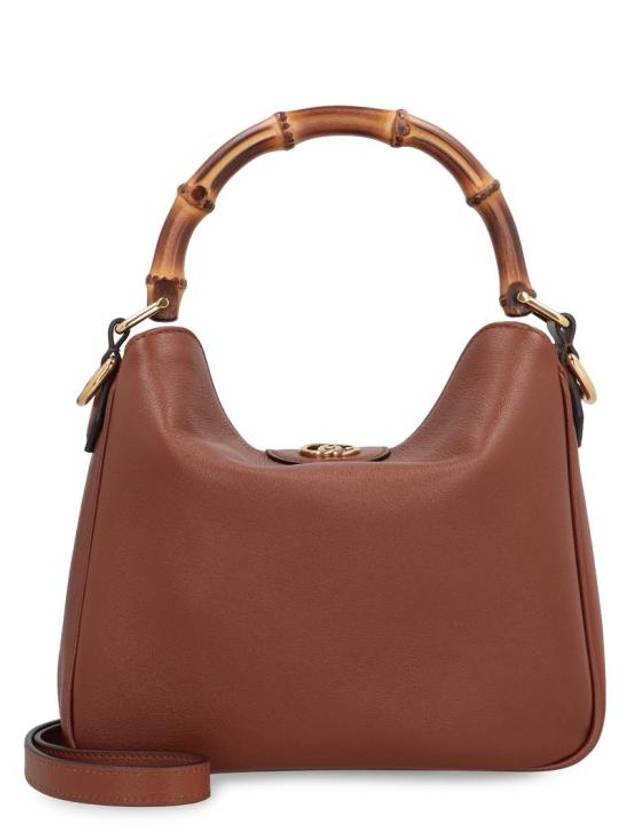 Luxury Gucci Trending 2025 Diana Small Leather Tote Shoulder Bag Brown