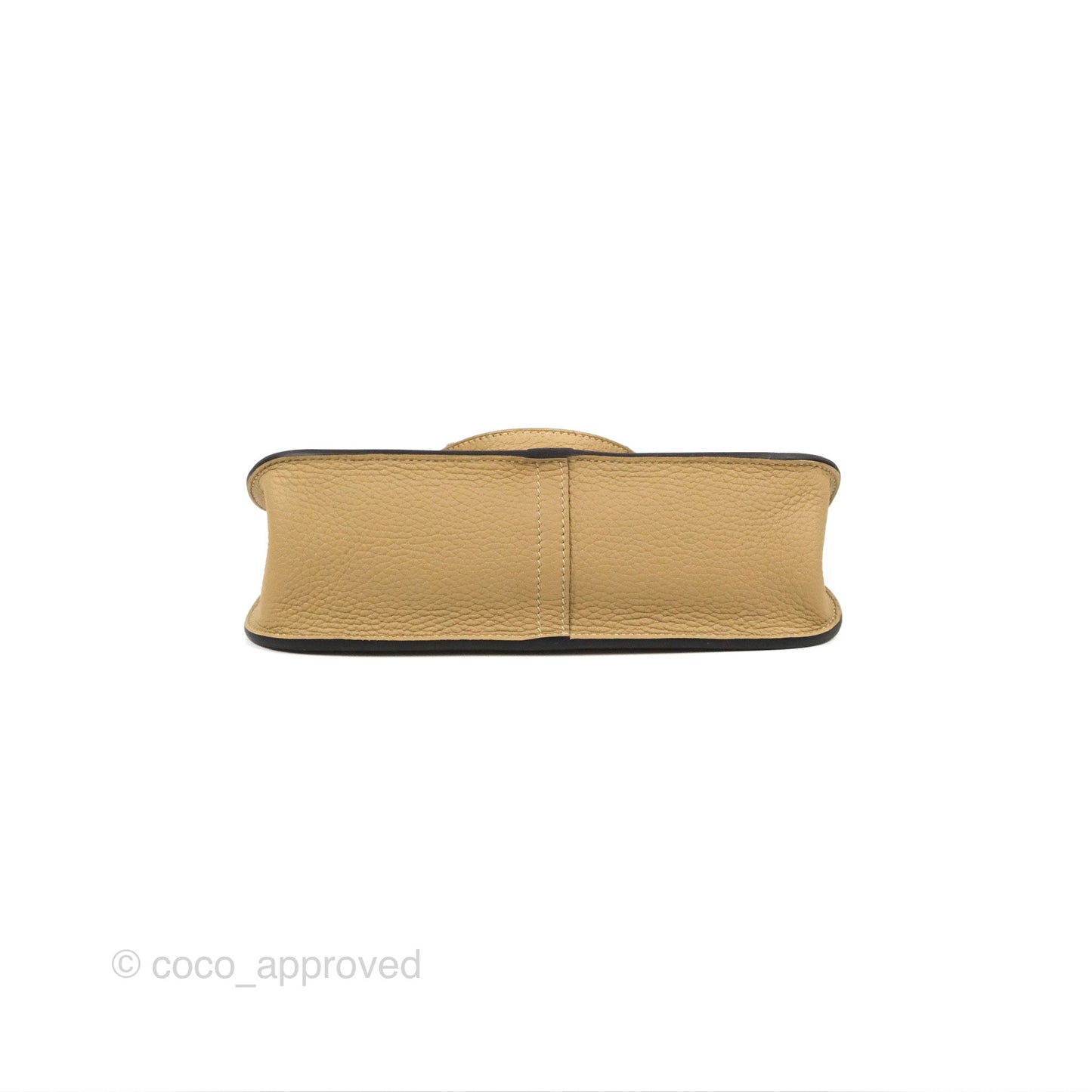Hermès Halzan 25 Trench/Etoupe Clemence Gold Hardware