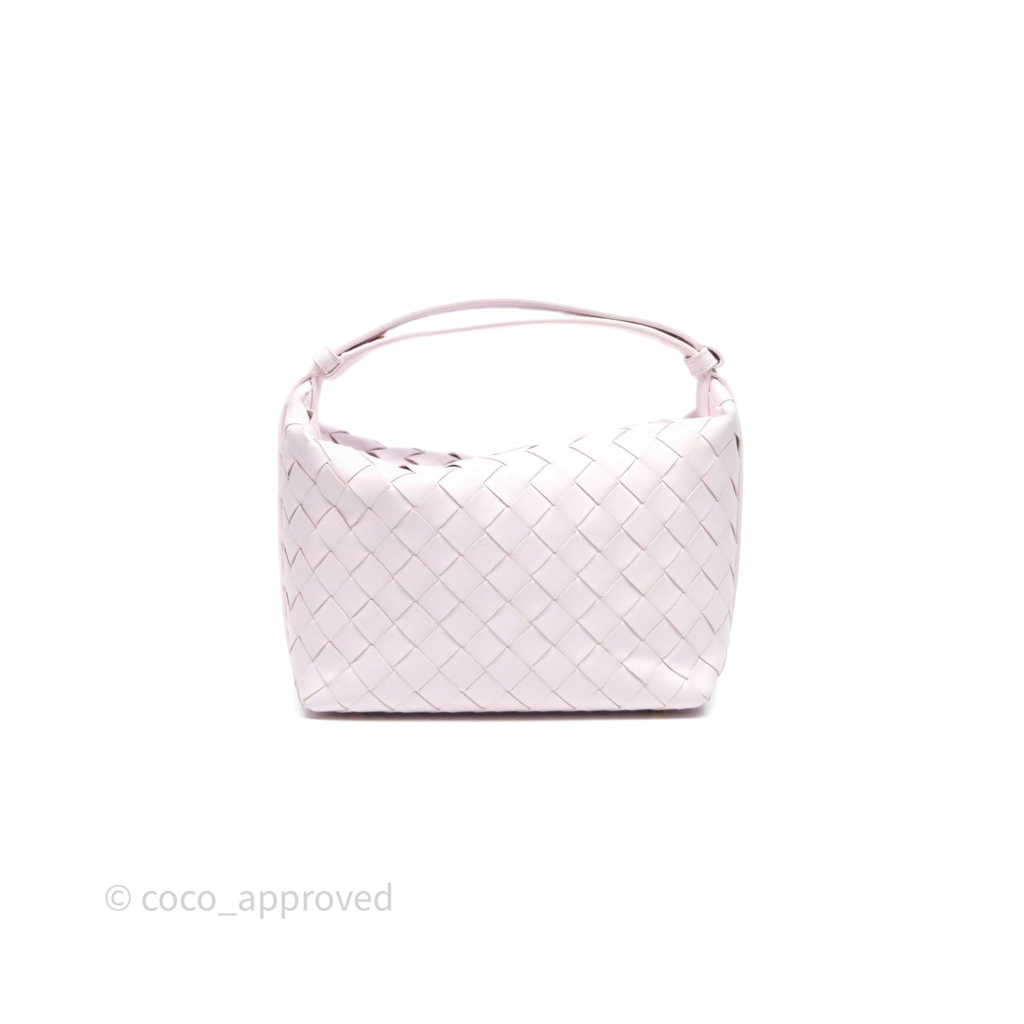 Bottega Veneta Wallace Pink Intrecciato Gold Hardware