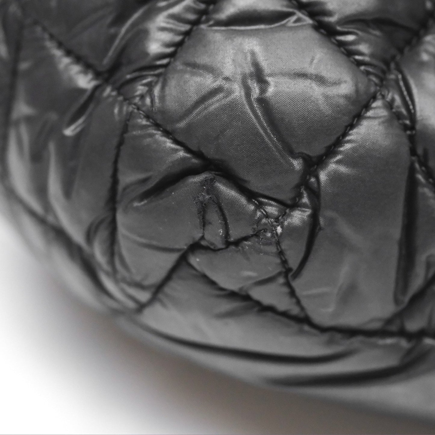 Chanel Coco Cocoon Tote Bag PM Black Nylon
