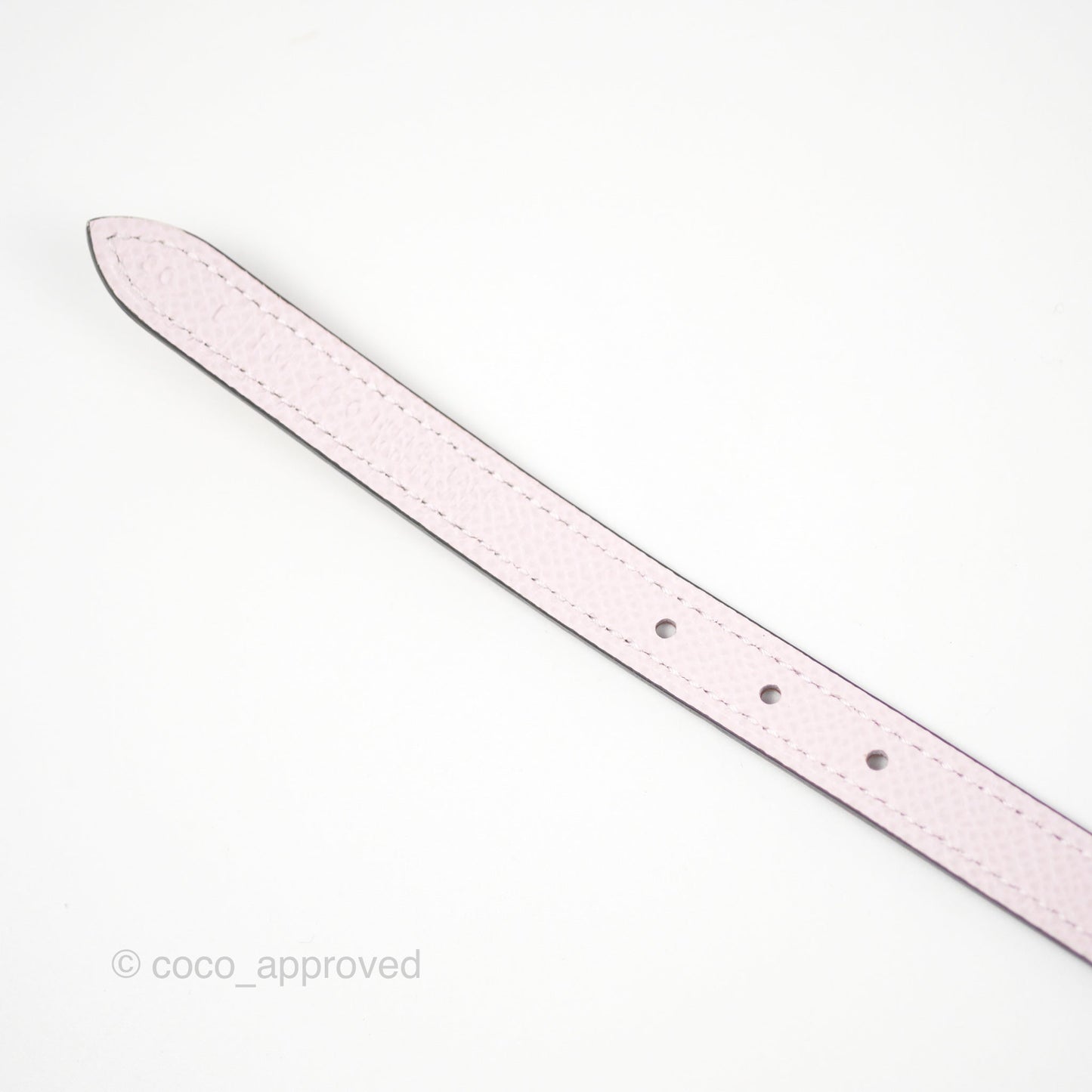 Hermès H Constance Mini Belt Buckle & Reversible Mauve Pale 09/ Gold 37 Swift / Epsom Gold Hardware