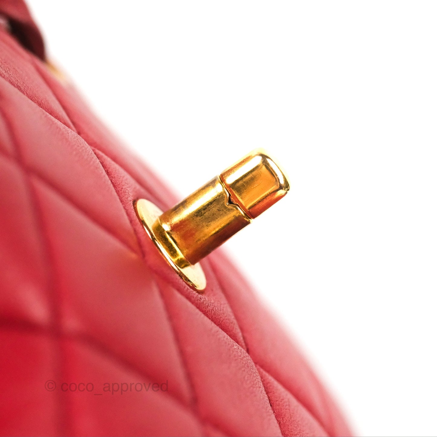 Chanel Vintage CC Duma Backpack Red Lambskin 24K Gold Hardware