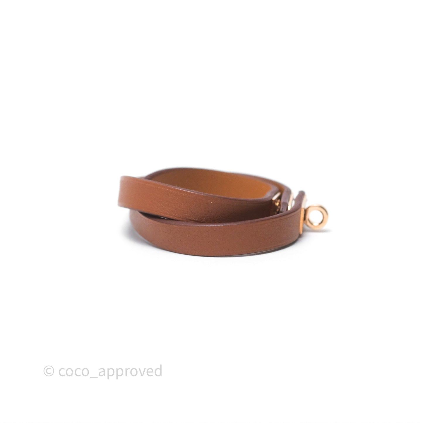 Hermès Kelly Double Tour Bracelet Gold Swift Gold Hardware