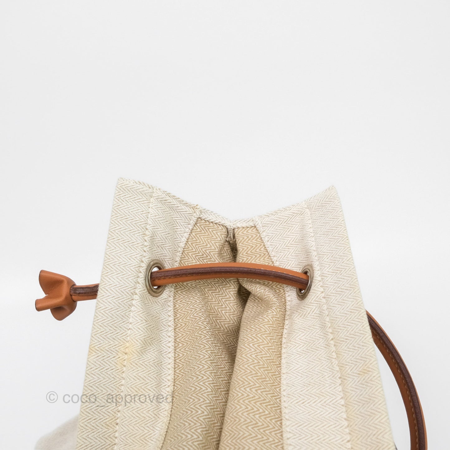 Hermès Aline Canvas Tote Bag