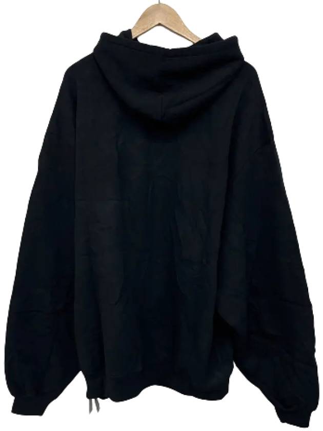 Luxury Balenciaga Men's Logo Hoodie Black
