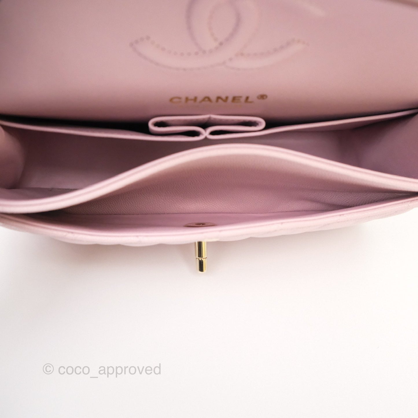 Chanel Small S/M Classic Flap Light Pink Caviar Gold Hardware