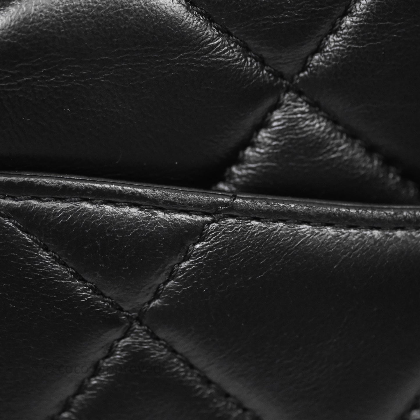 Chanel Quilted Color Match Chain Flap Black Lambskin Gold Hardware