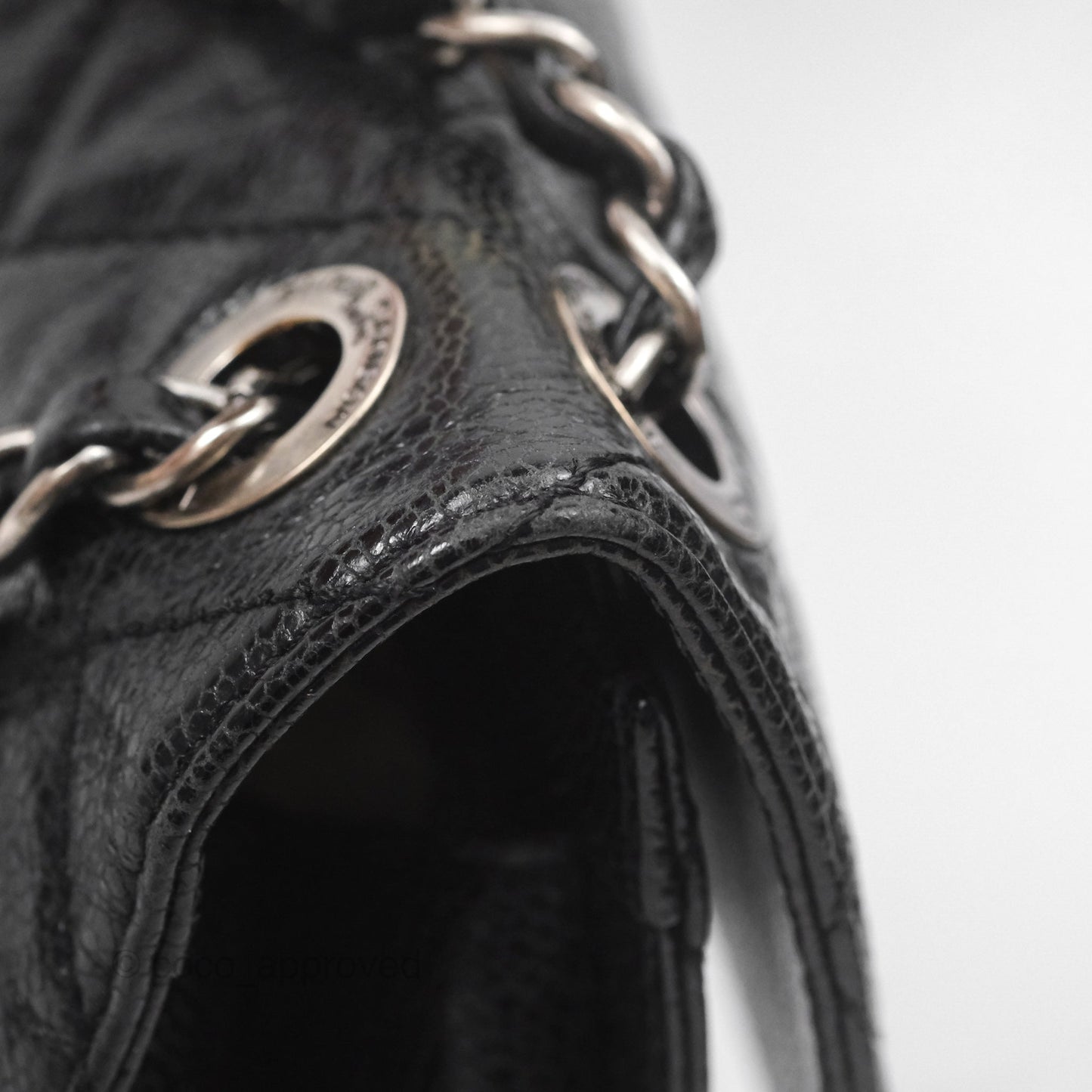 Chanel Quilted Single Flap Bag Soft Caviar Black Ruthenium Hardware