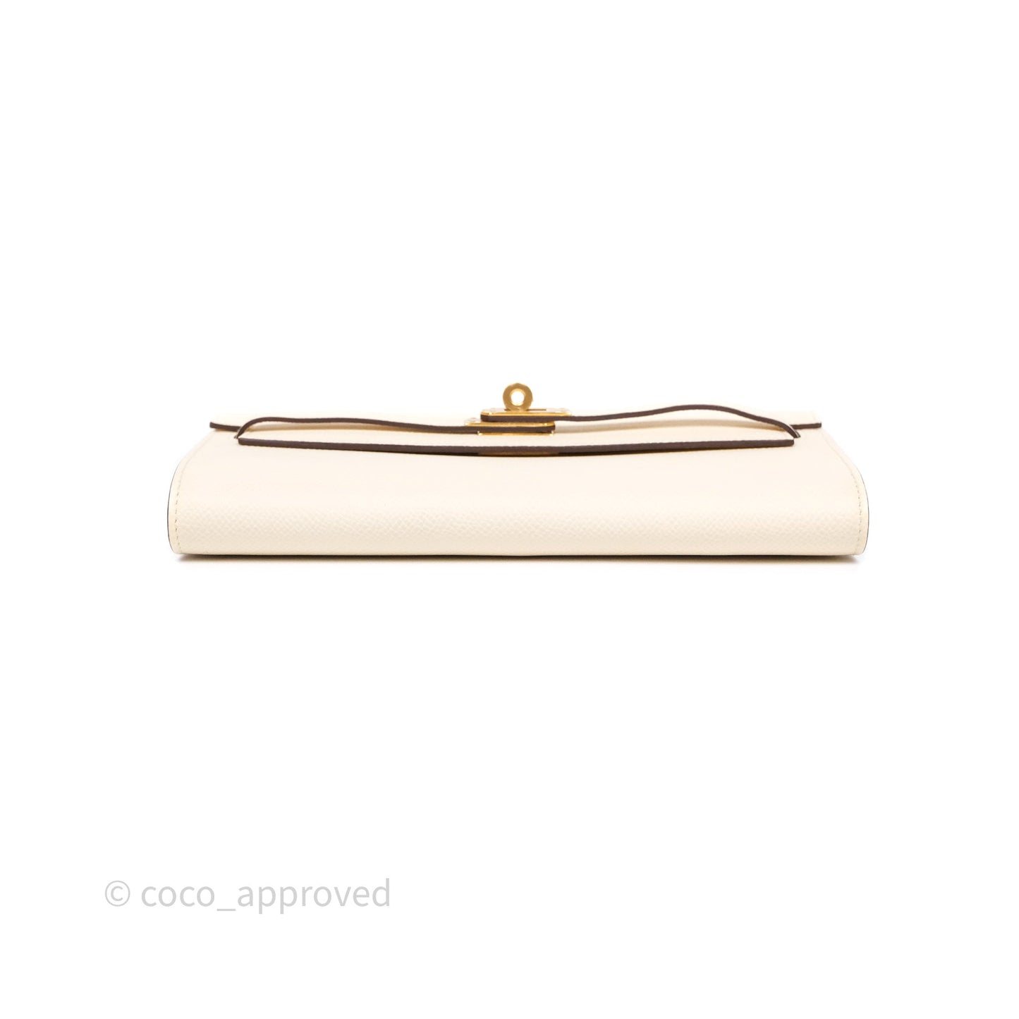 Hermès Kelly To Go Wallet Nata I2/ Jaune Poussin 1Z Epsom Gold Hardware