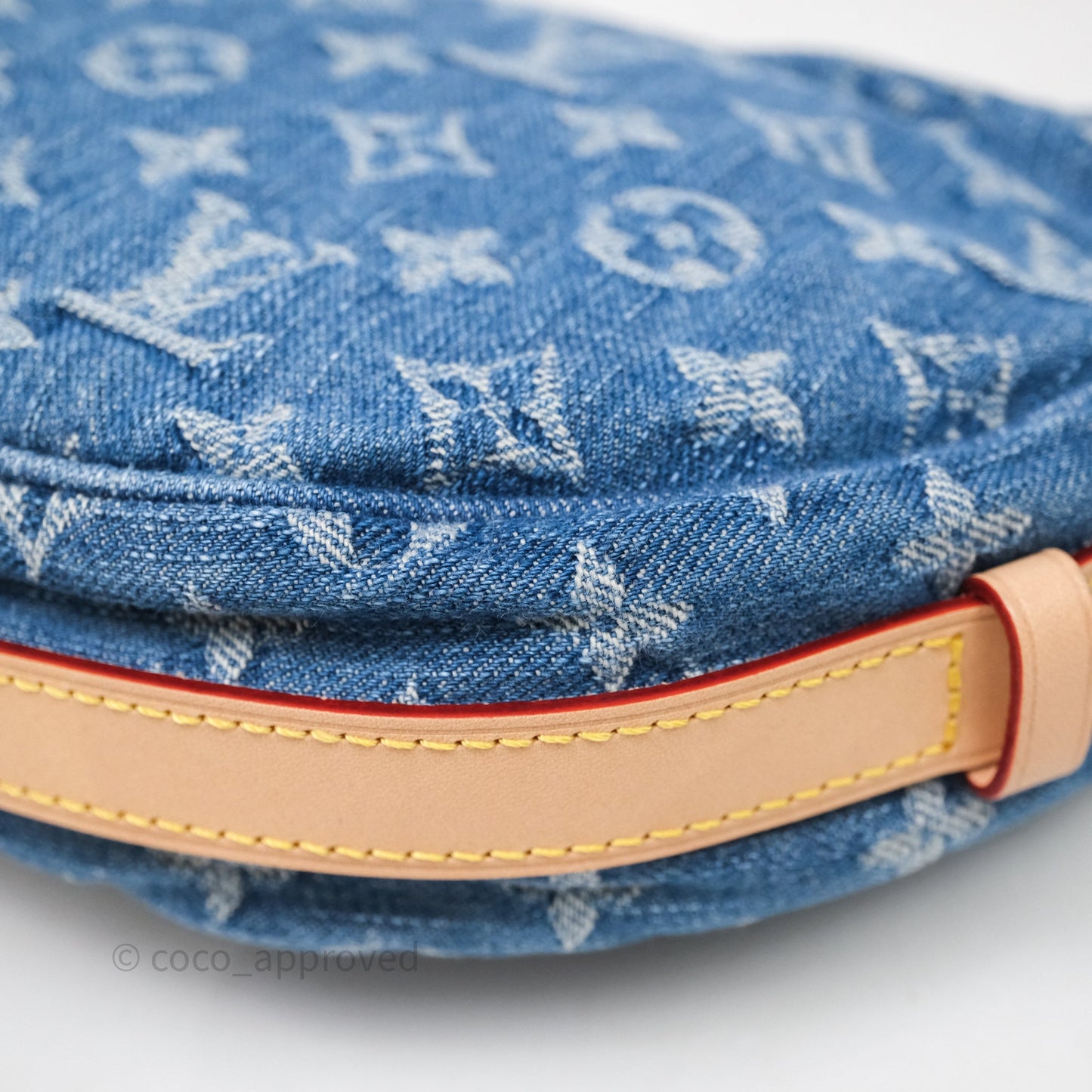 Louis Vuitton Croissant MM Denim Blue Monogram