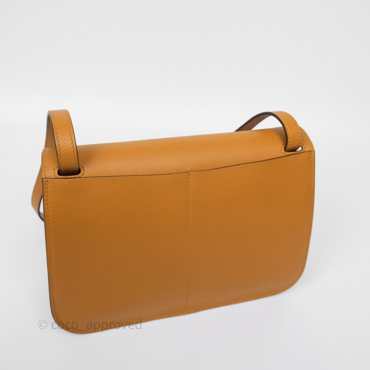 Hermès Halzan 25 Caramel 28 Evercolor Gold Hardware