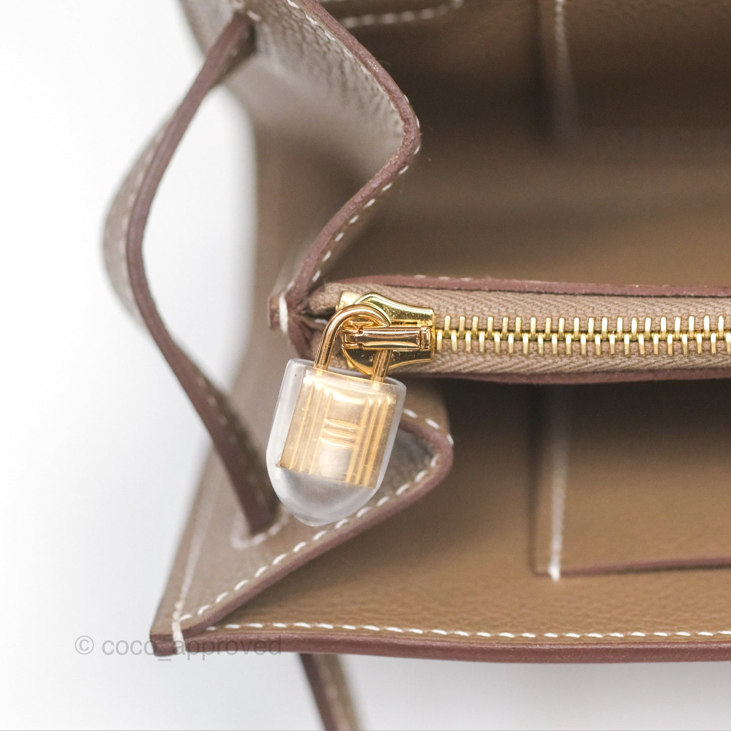 Hermès Kelly To Go Wallet Etoupe Evercolor Gold Hardware