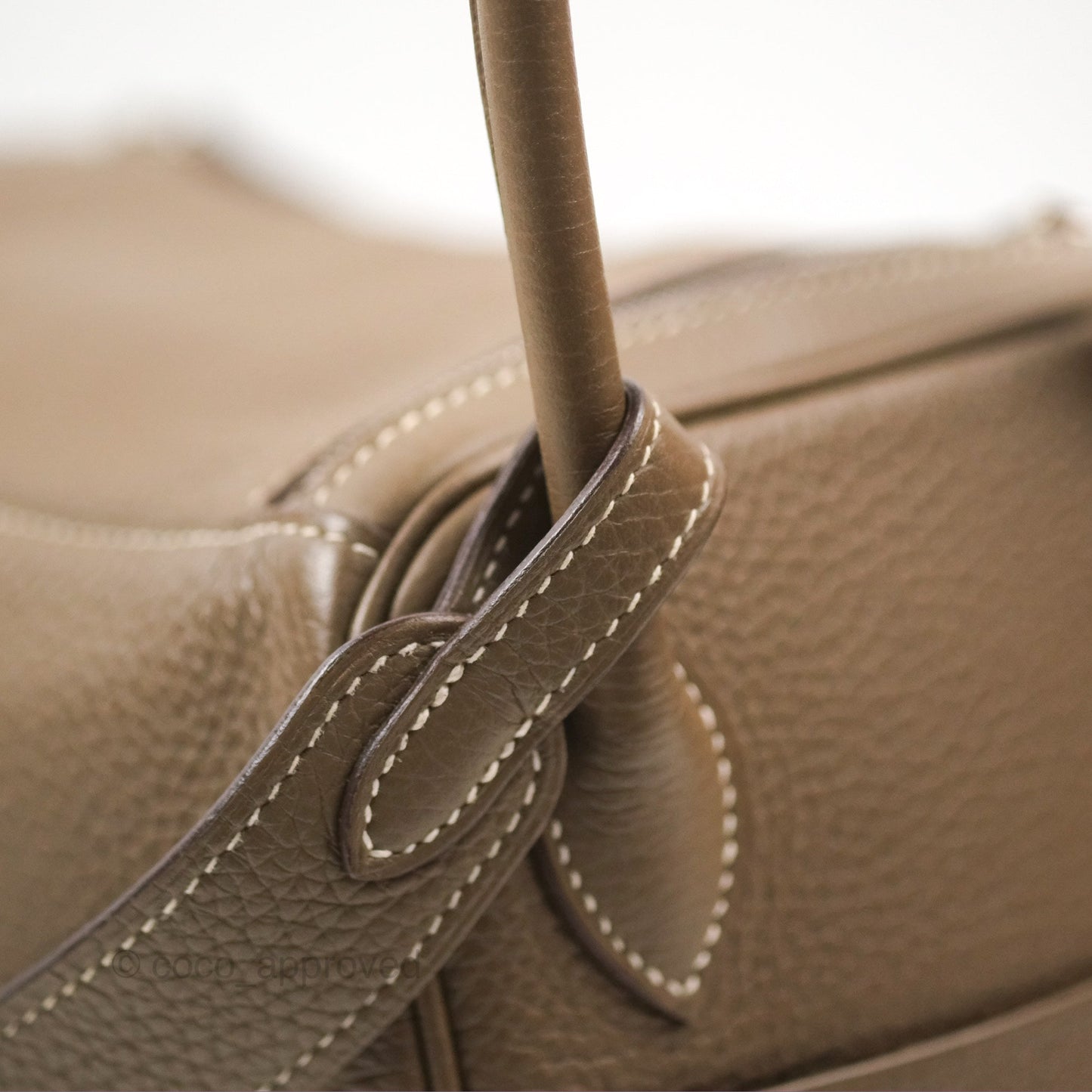 Hermès Lindy 26 Etoupe Clemence Palladium Hardware