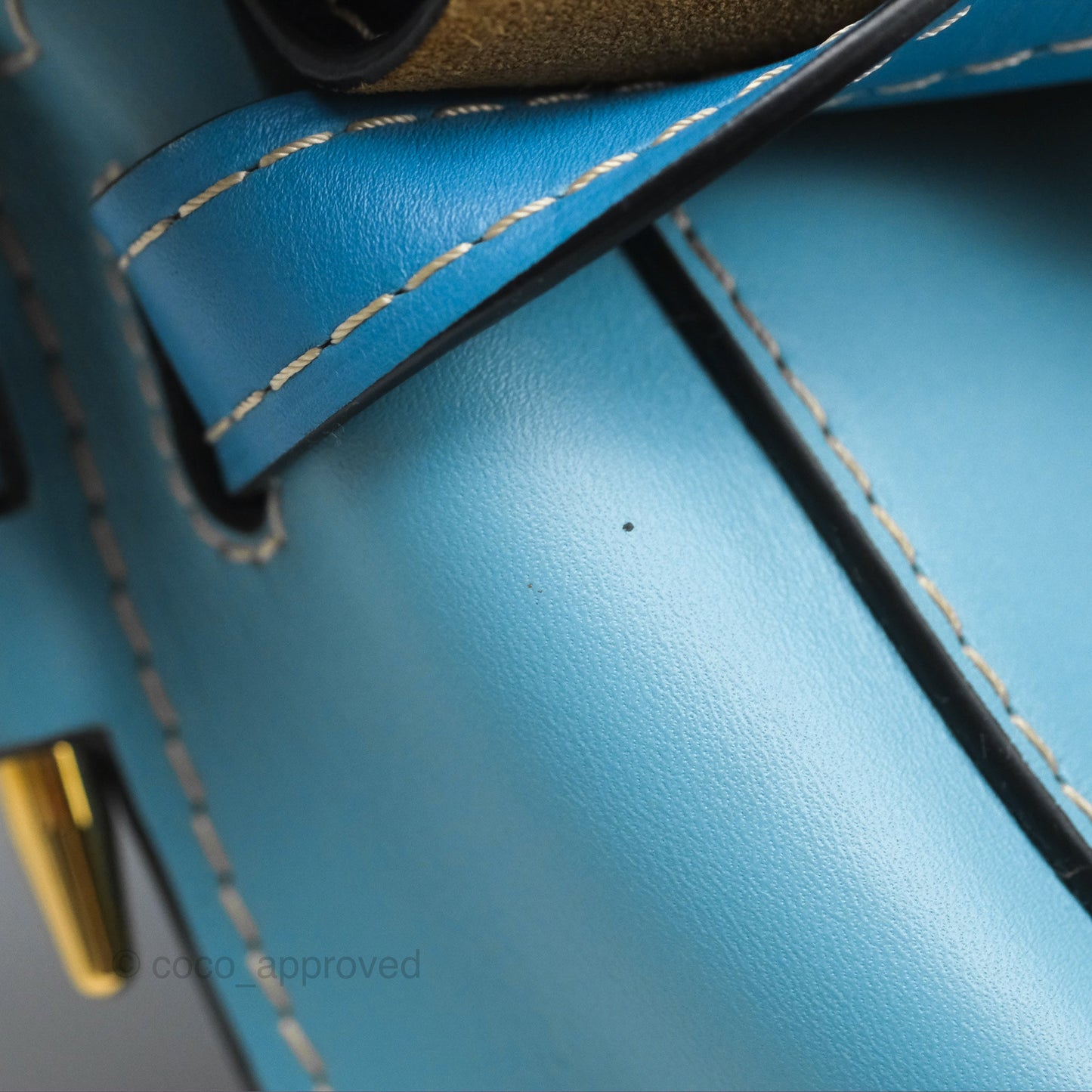 Loewe Small Gate Bag Smooth Calfskin in Black and Blue