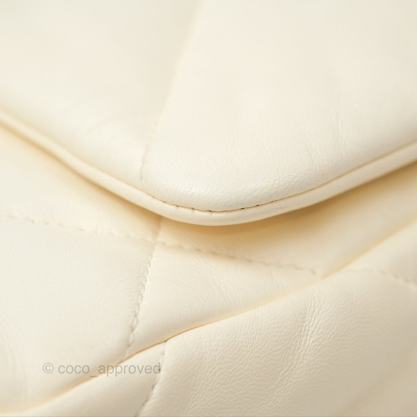 Chanel 19 Small Ivory Cream Mixed Hardware