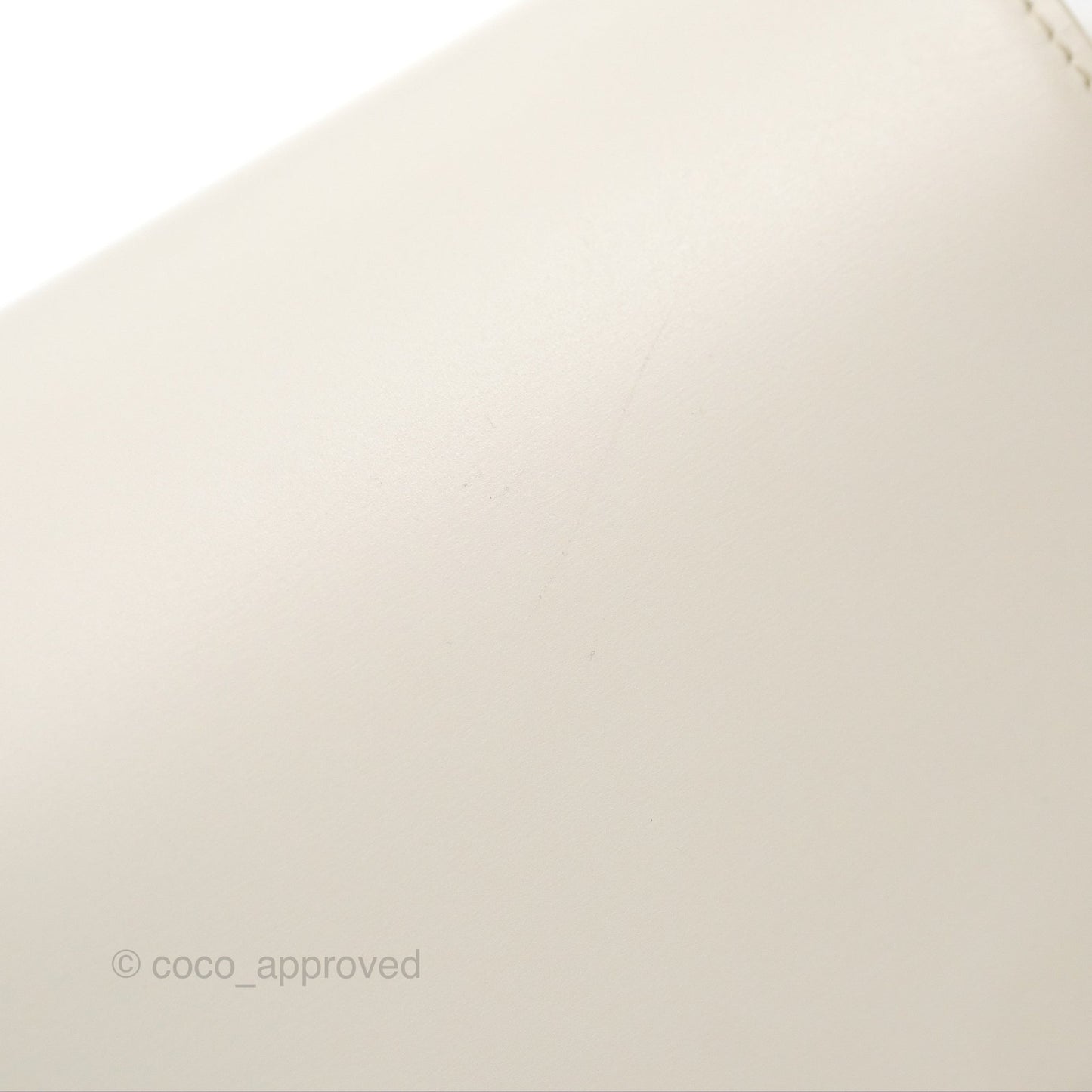 Celine Teen Triomphe Bag Shiny Calfskin White