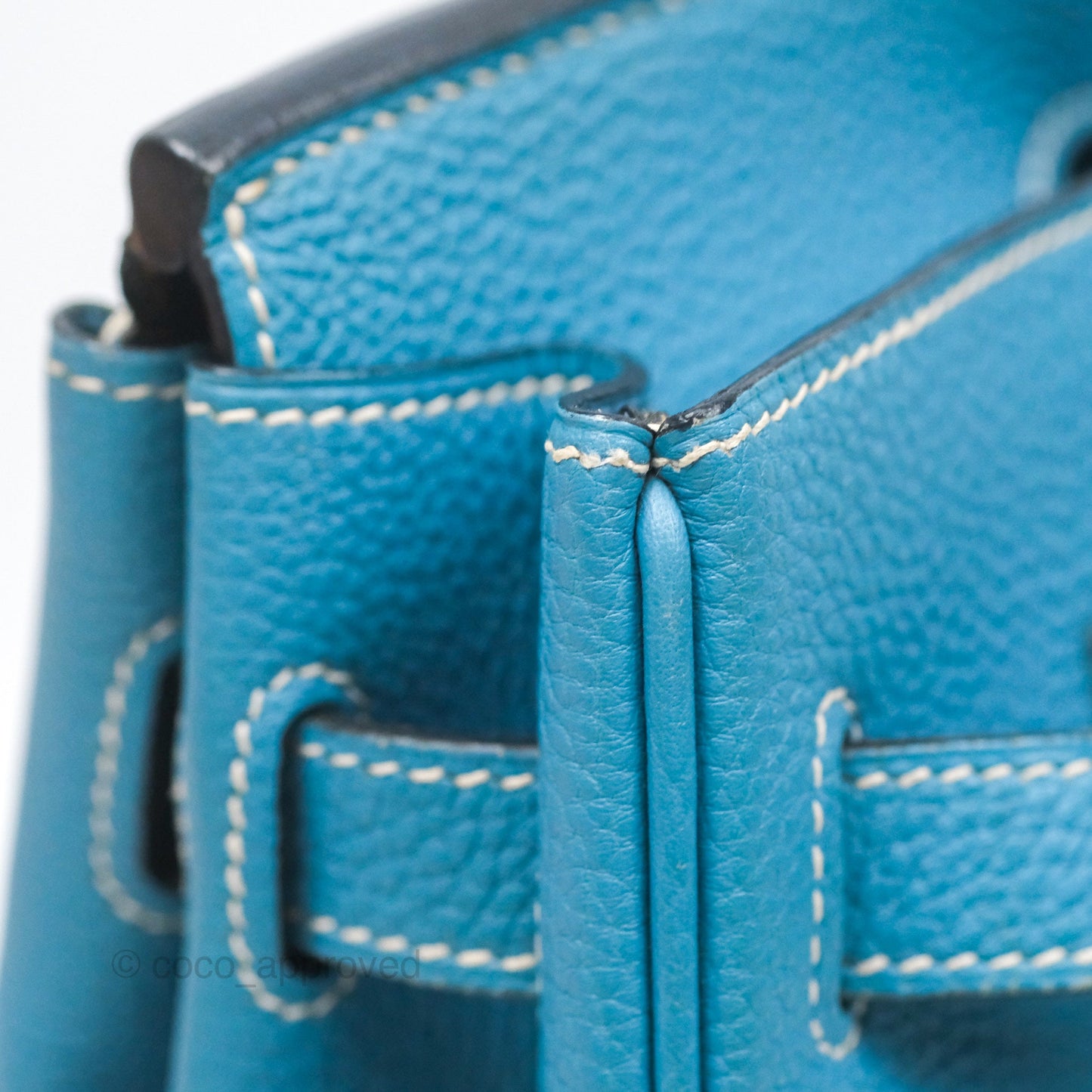 Hermès Birkin 30 Blue Jean Togo Palladium Hardware