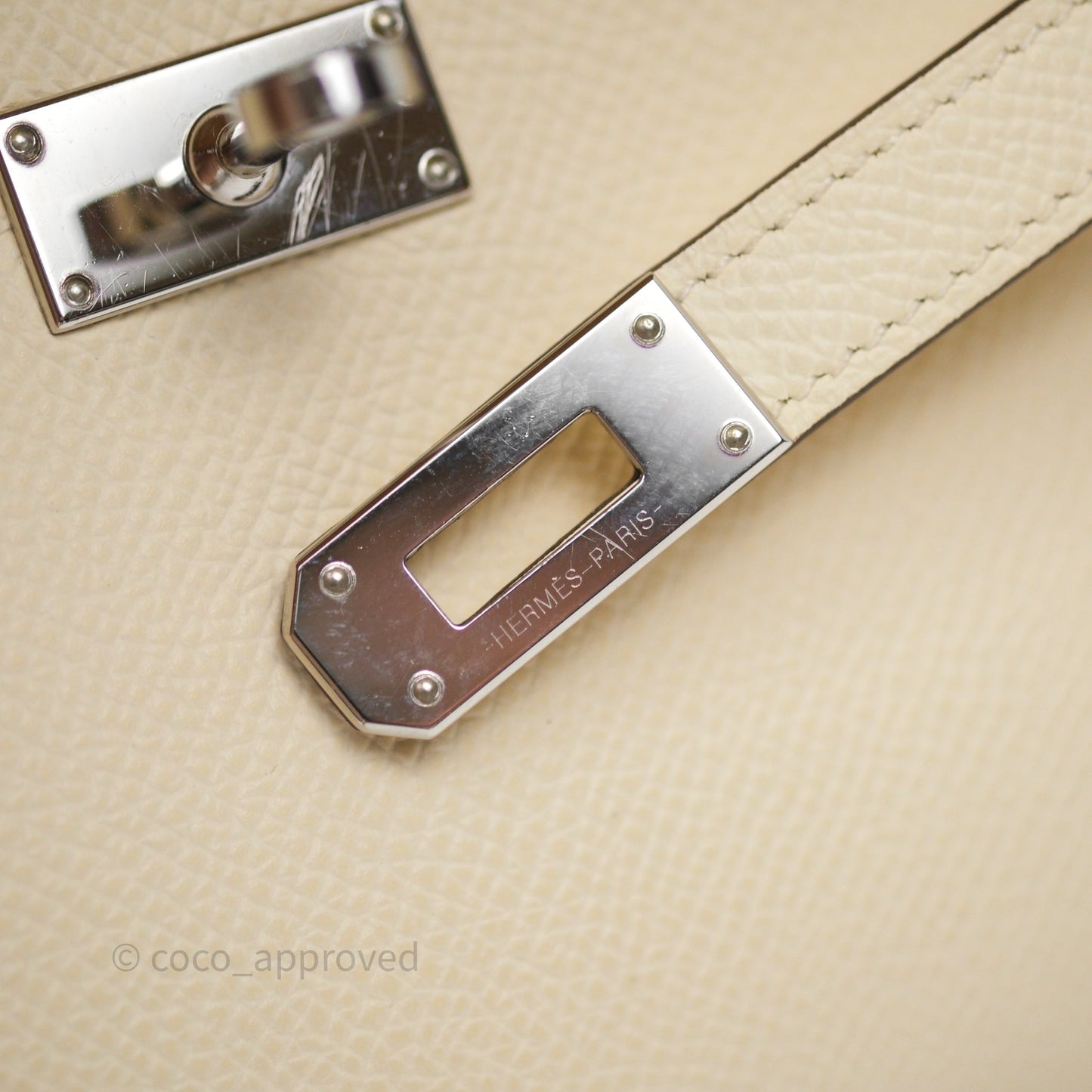 Hermès Kelly To Go Wallet Nata I2/ Sesame 2S Epsom Palladium Hardware