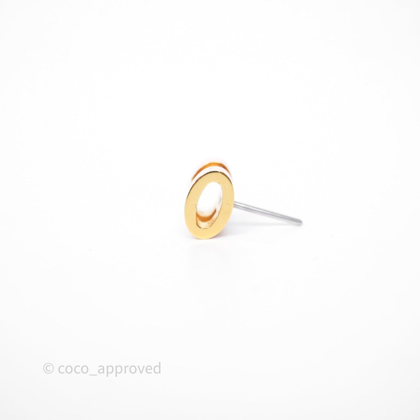 Hermès Mini Pop H Earrings Rose Dragee 5U Gold Hardware