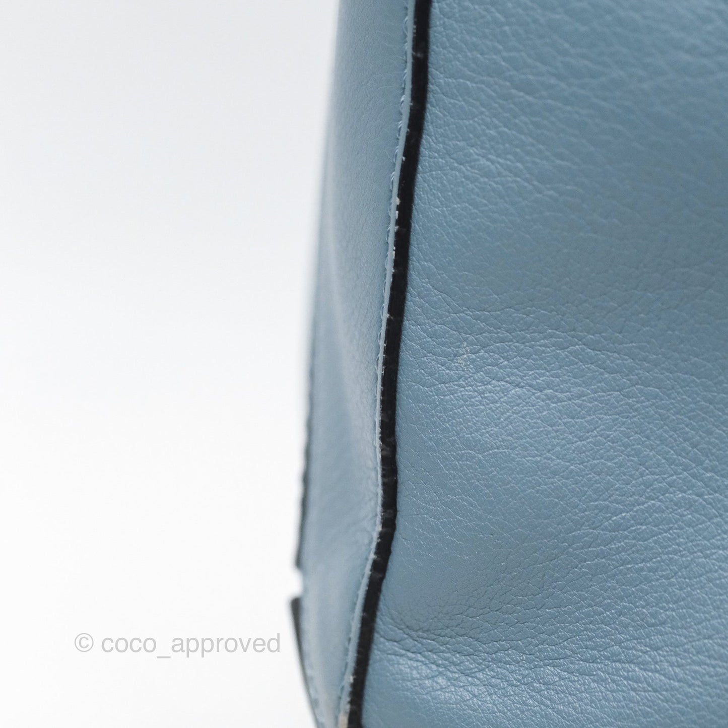 Loewe Medium Puzzle Bag Blue Calfskin Silver Hardware