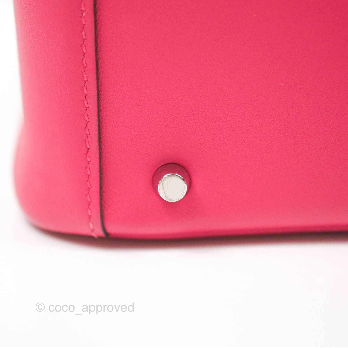 Hermès Mini Lindy 20 Framboise / Rouge Sellier Swift Palladium Hardware