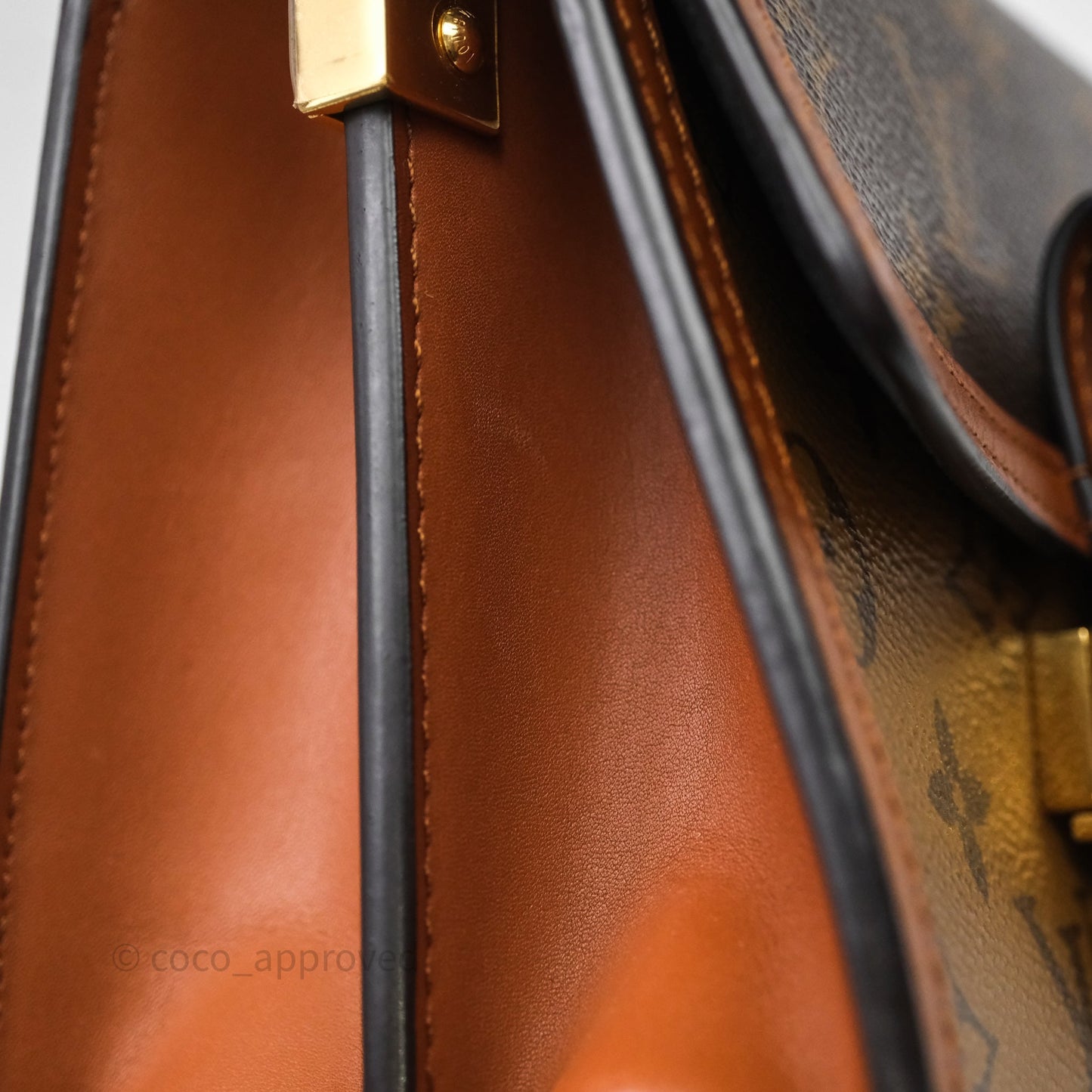 Louis Vuitton Mini Dauphine Monogram Tan Calfskin
