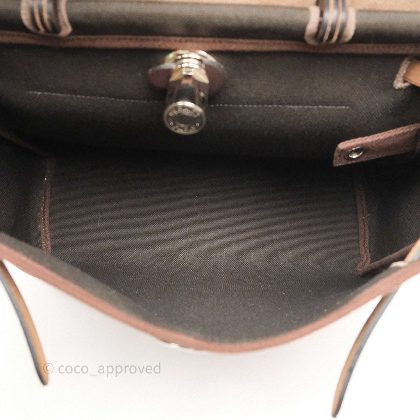 Hermès Herbag Zip 31 Retourne Dark Bronze Ebene Palladium Hardware