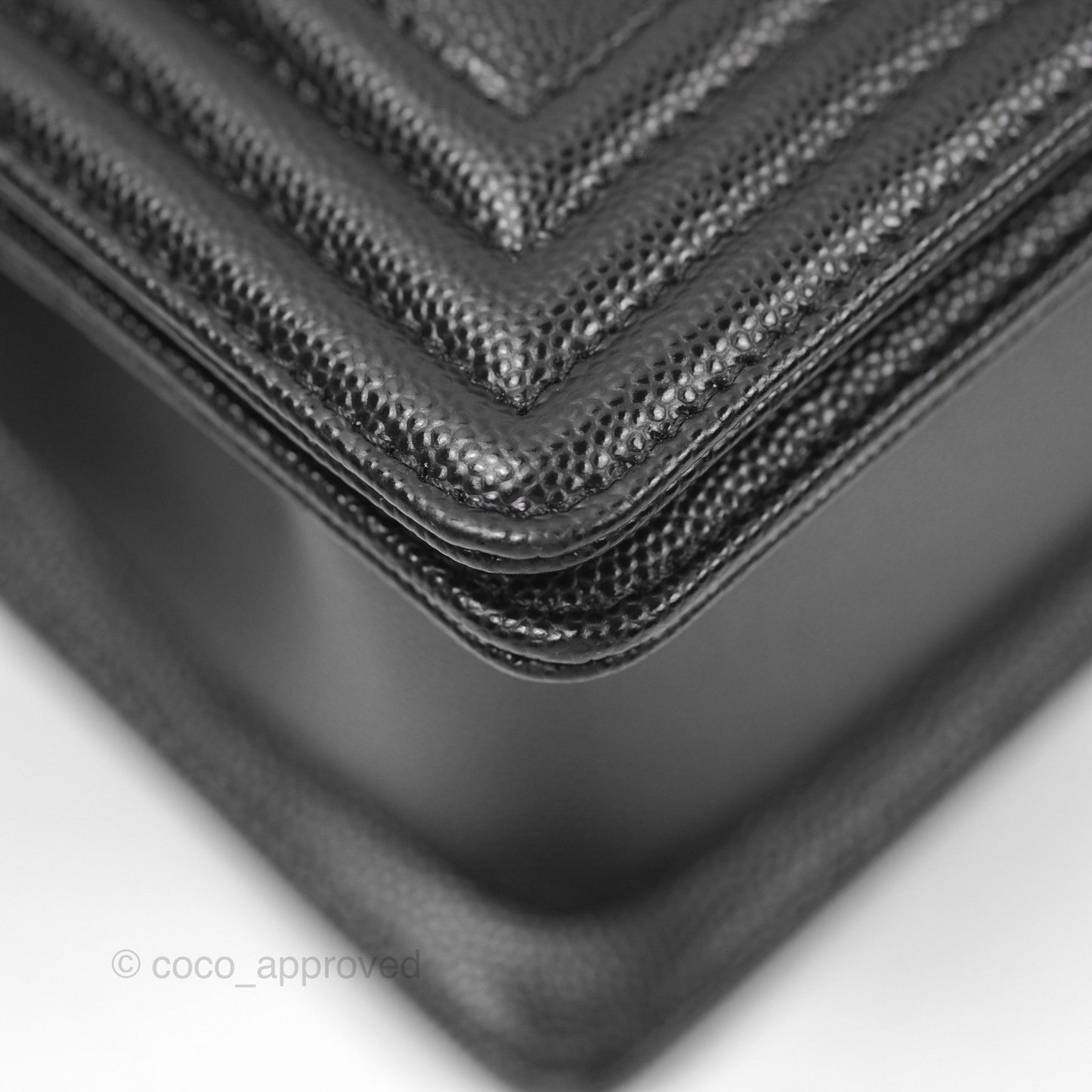 Chanel Small Boy Black Caviar Gold Hardware