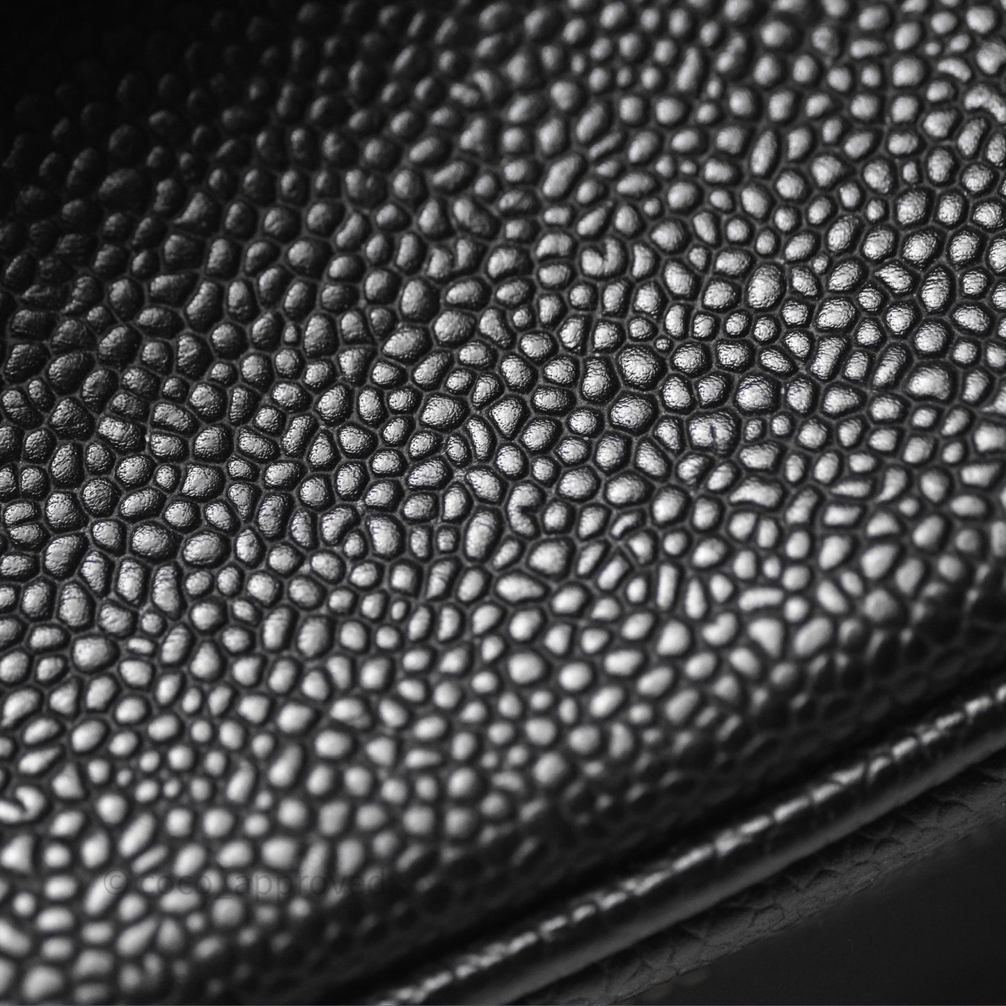 Chanel Vintage Vanity Case Black Caviar Gold Hardware