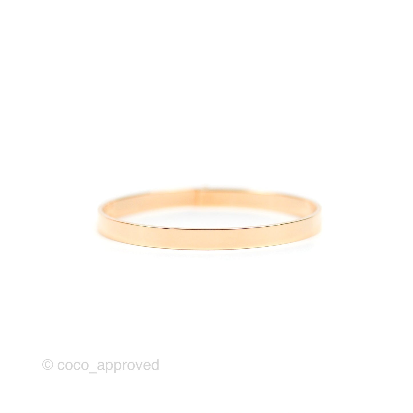Hermès Kelly Bracelet PM 4 Diamonds Rose Gold