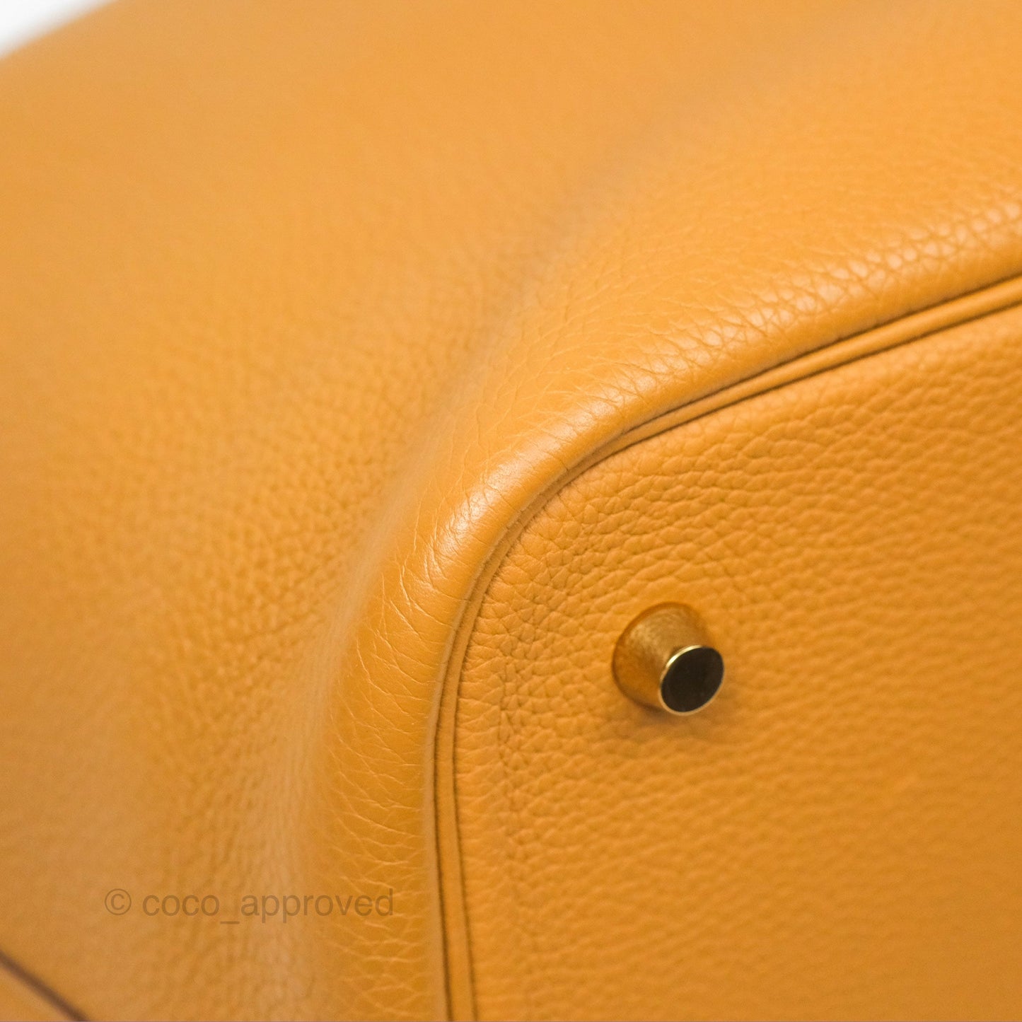 Hermès Picotin 22 Sesame 2S Clemence Gold Hardware