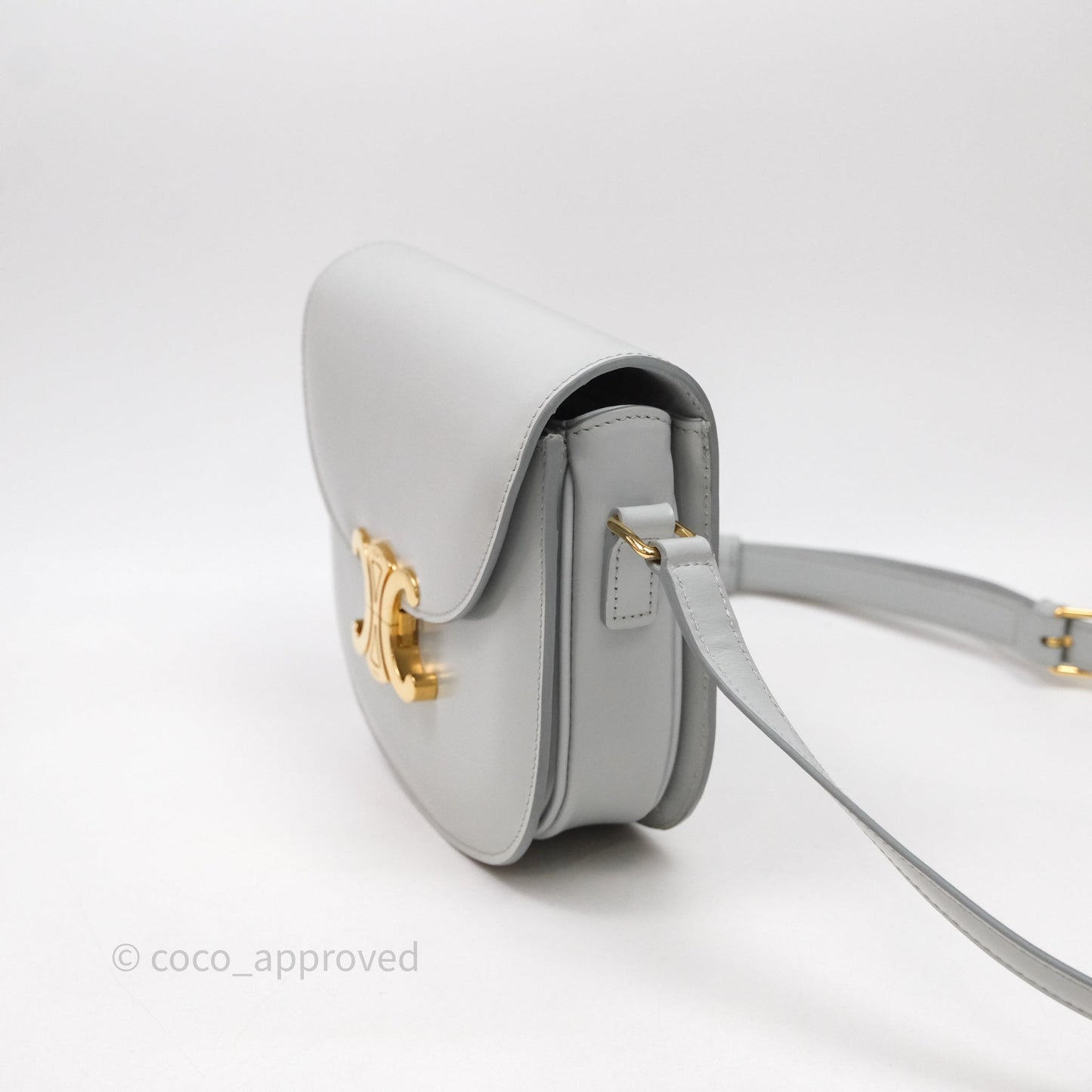 Celine Teen Besace Light Blue Shiny Calfskin