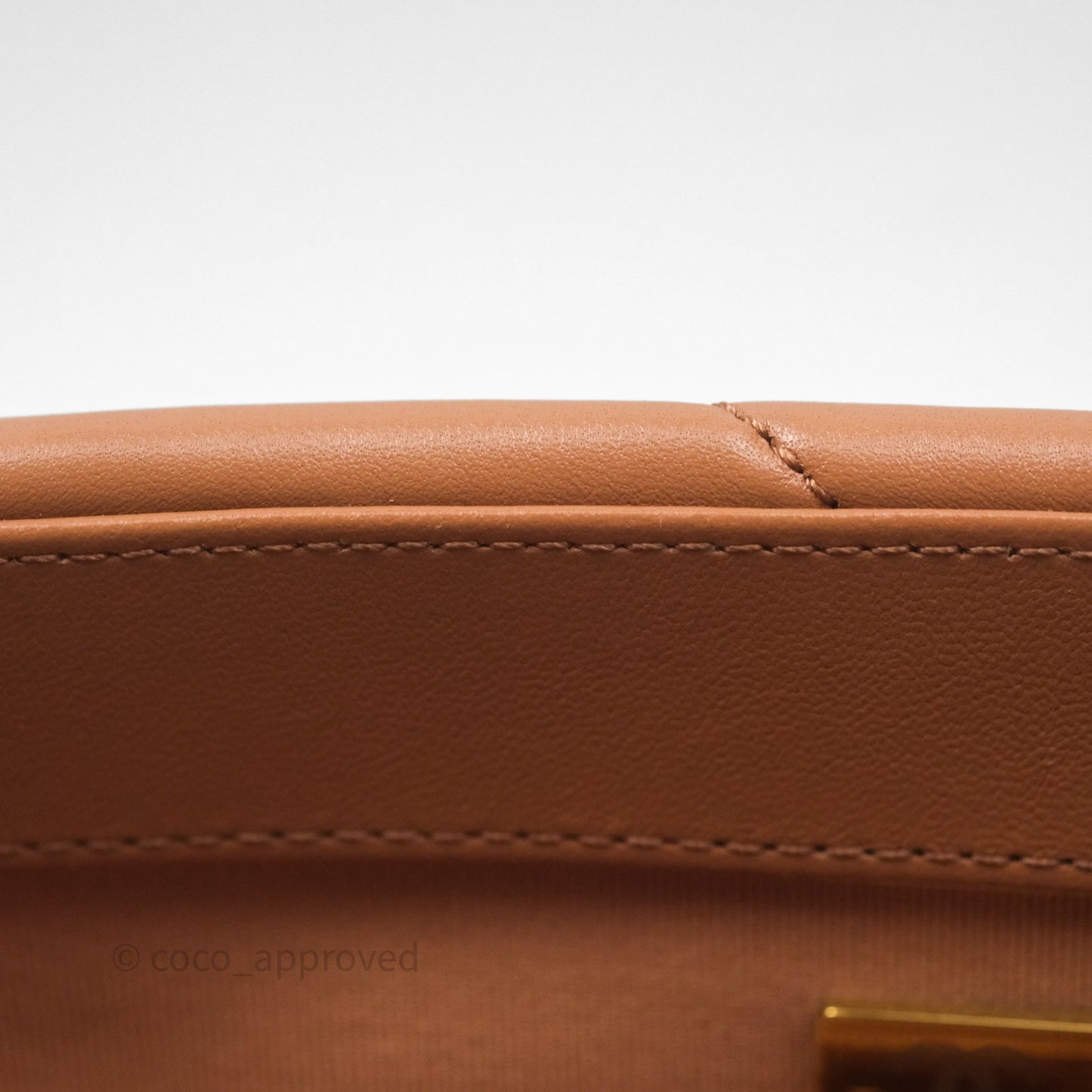 Chanel 19 Small Caramel Dark Beige Brown Mixed Hardware