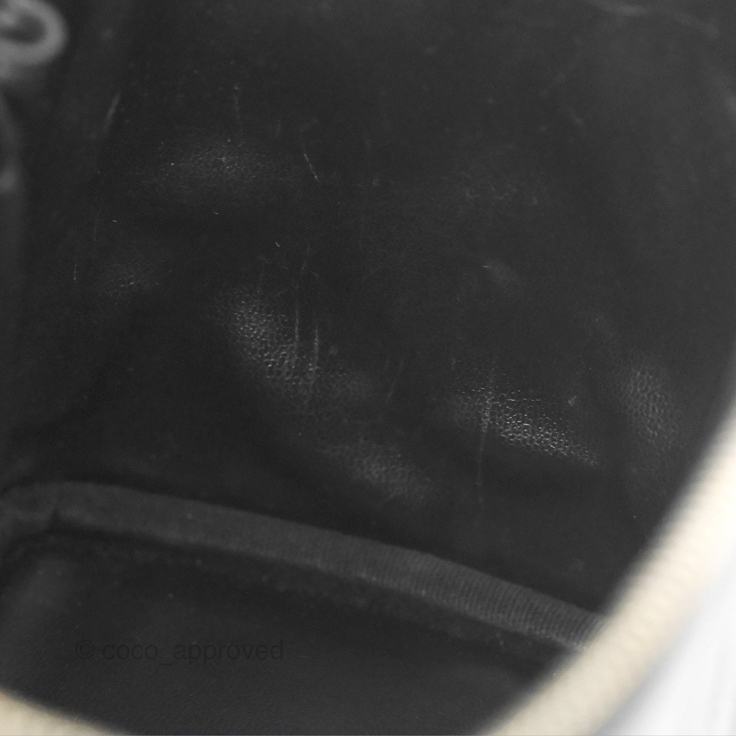 Chanel Vintage Vanity Case Black Caviar Gold Hardware