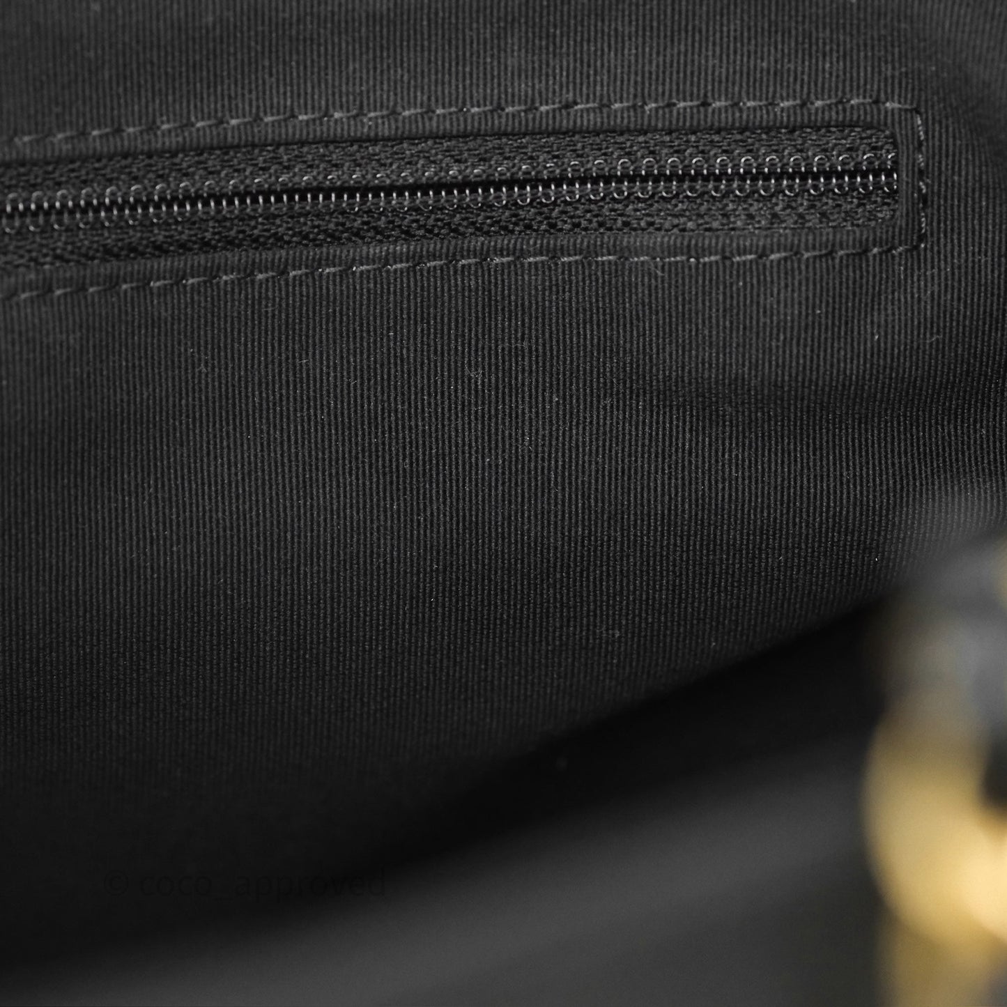 Chanel Stitched Large Shopping Bag Black Calfskin Aged Gold Hardware