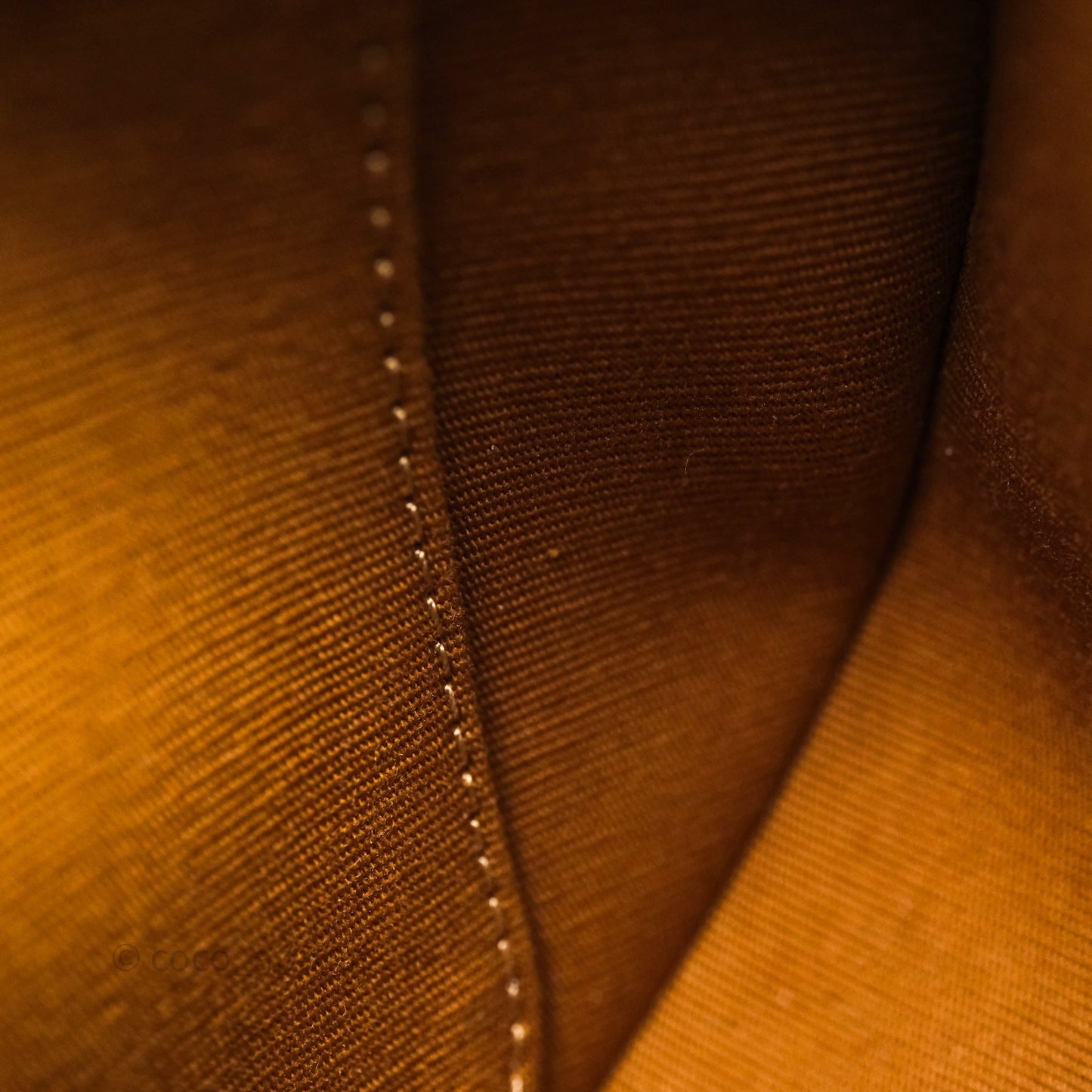 Celine Ava Bag In Triomphe Canvas Calfskin Tan