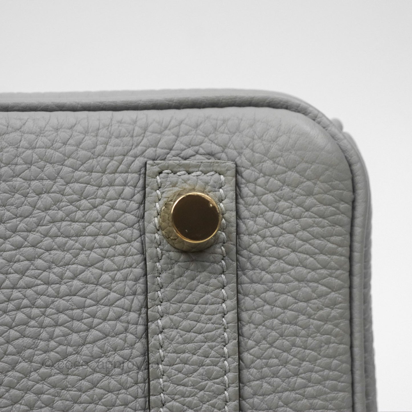 Hermès Birkin 25 Retourne Gris Mouette 4Z Togo Gold Hardware