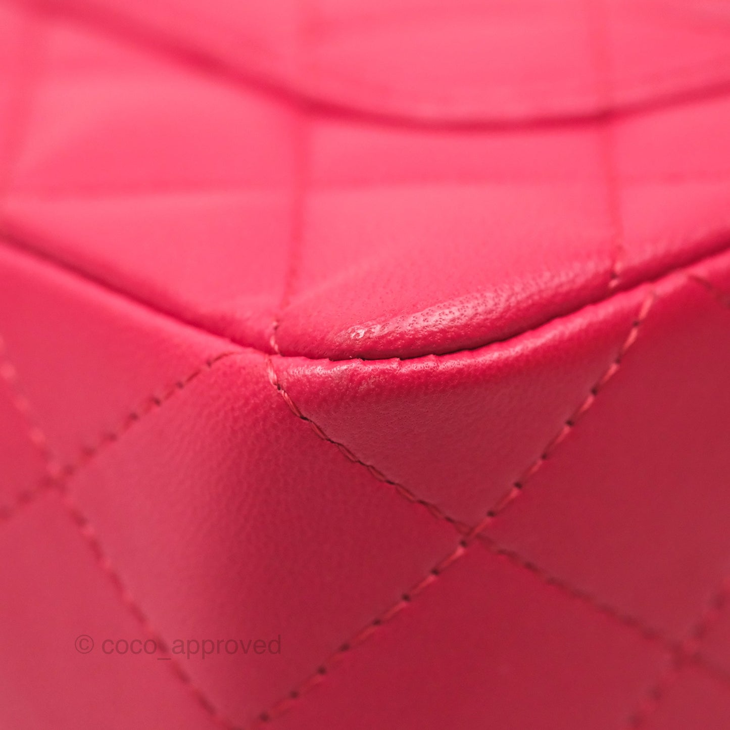 Chanel Quilted Mini Rectangular Flap Berry Red Lambskin Gold Hardware
