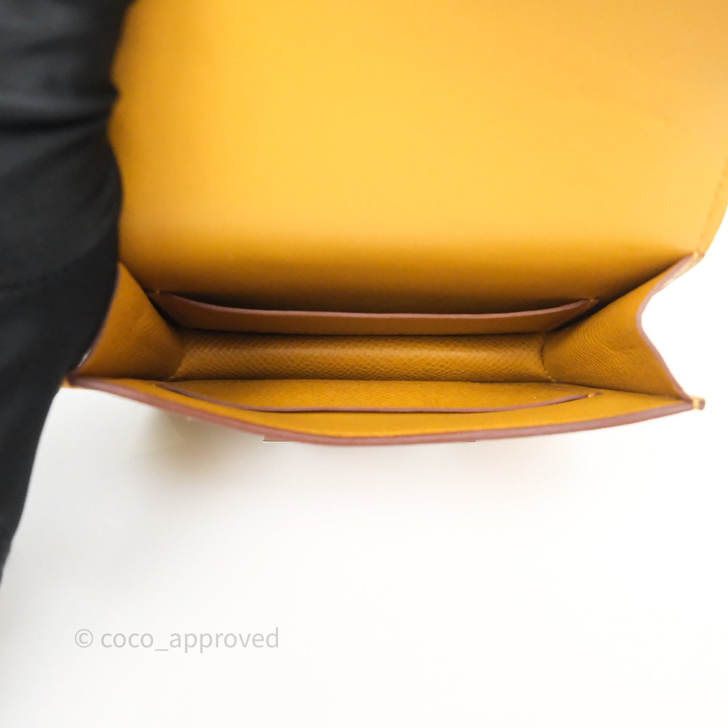 Hermès Constance Slim Wallet Sesame 2S Epsom Palladium Hardware