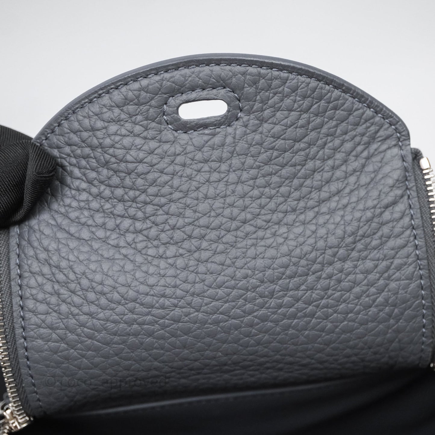 Hermès Mini Lindy II 85 Ardoise Clemence Palladium Hardware