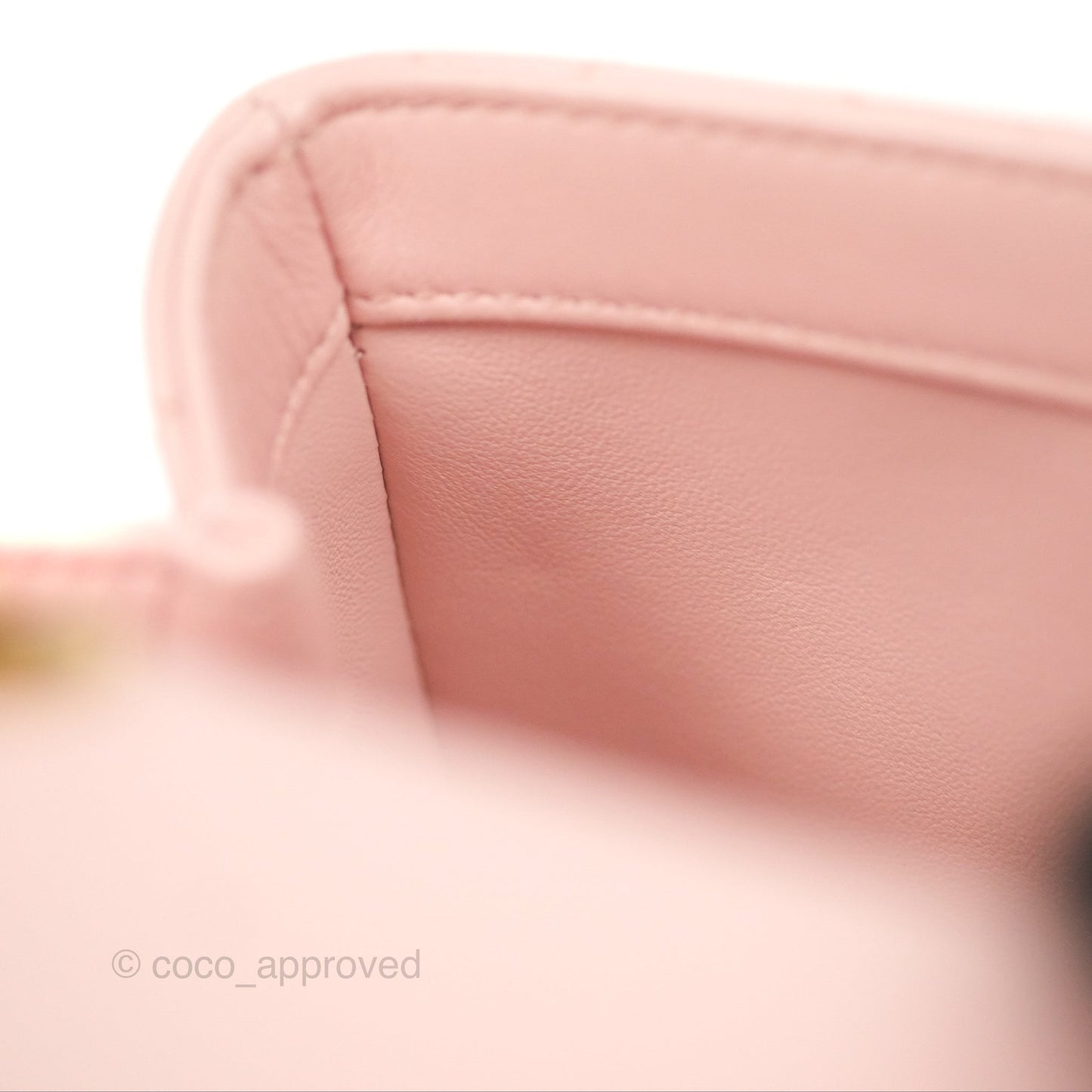 Chanel Quilted Mini Square Flap with Camellia Adjustable Chain Pink Clair Lambskin 23S