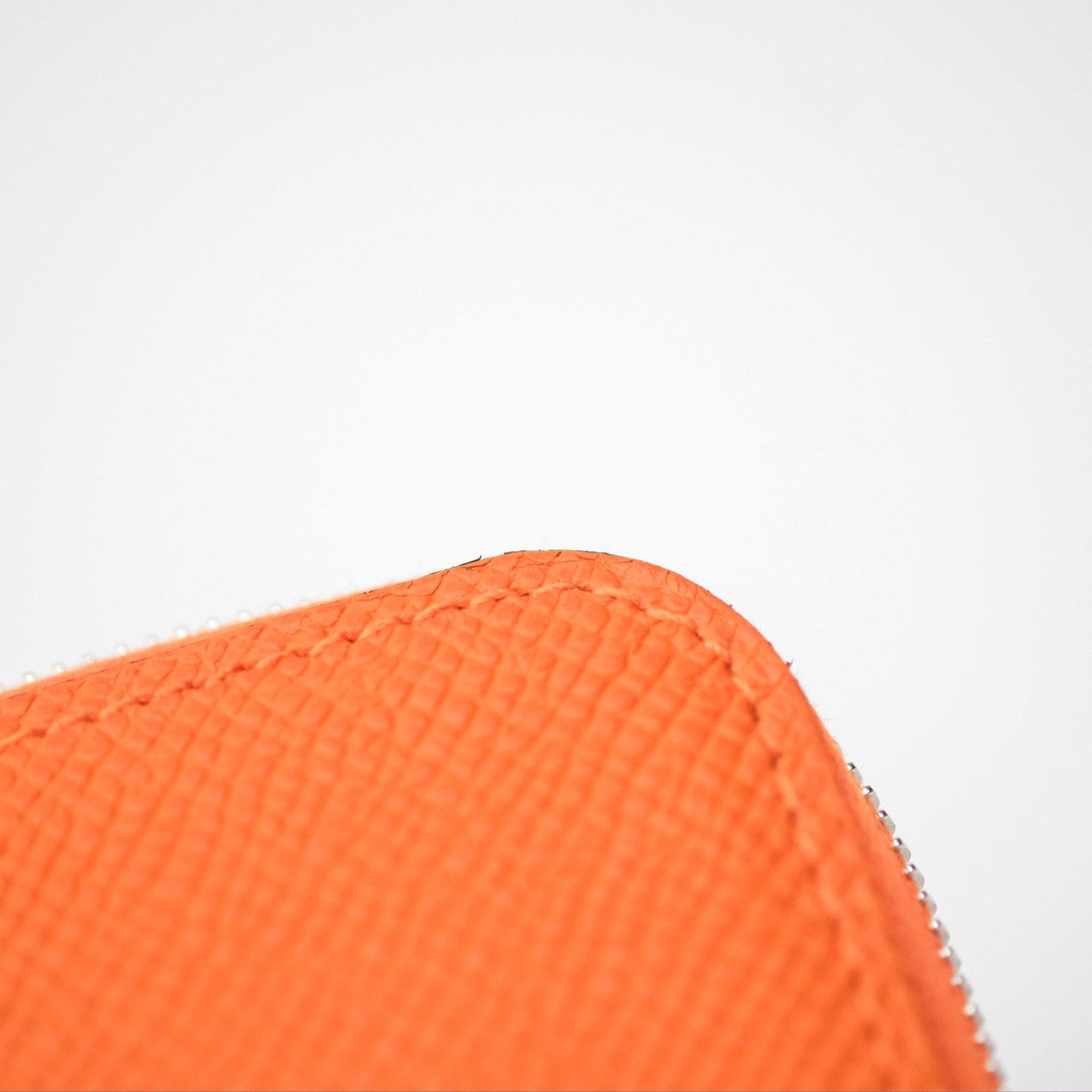 Hermès Silk In Compact Wallet Orange Epsom