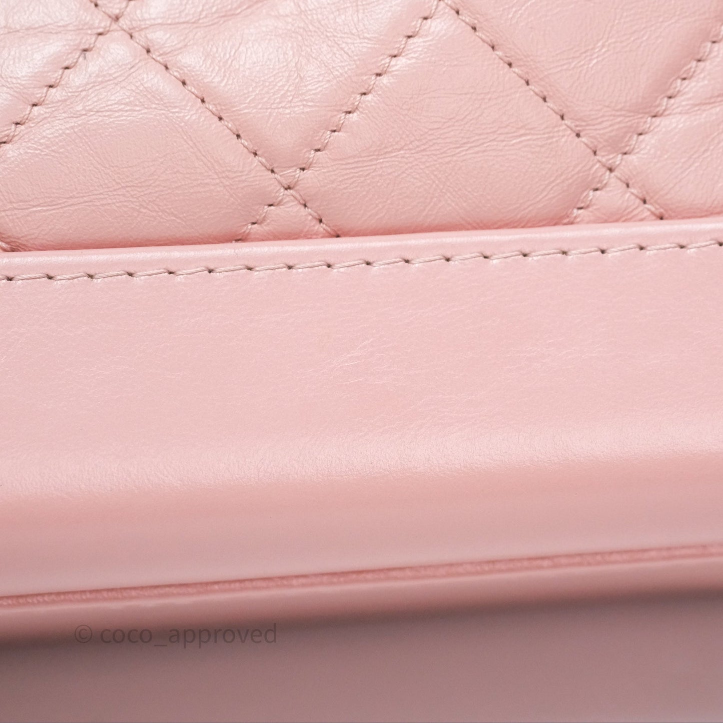 Chanel Small Gabrielle Hobo Quilted Pink Aged Calfskin