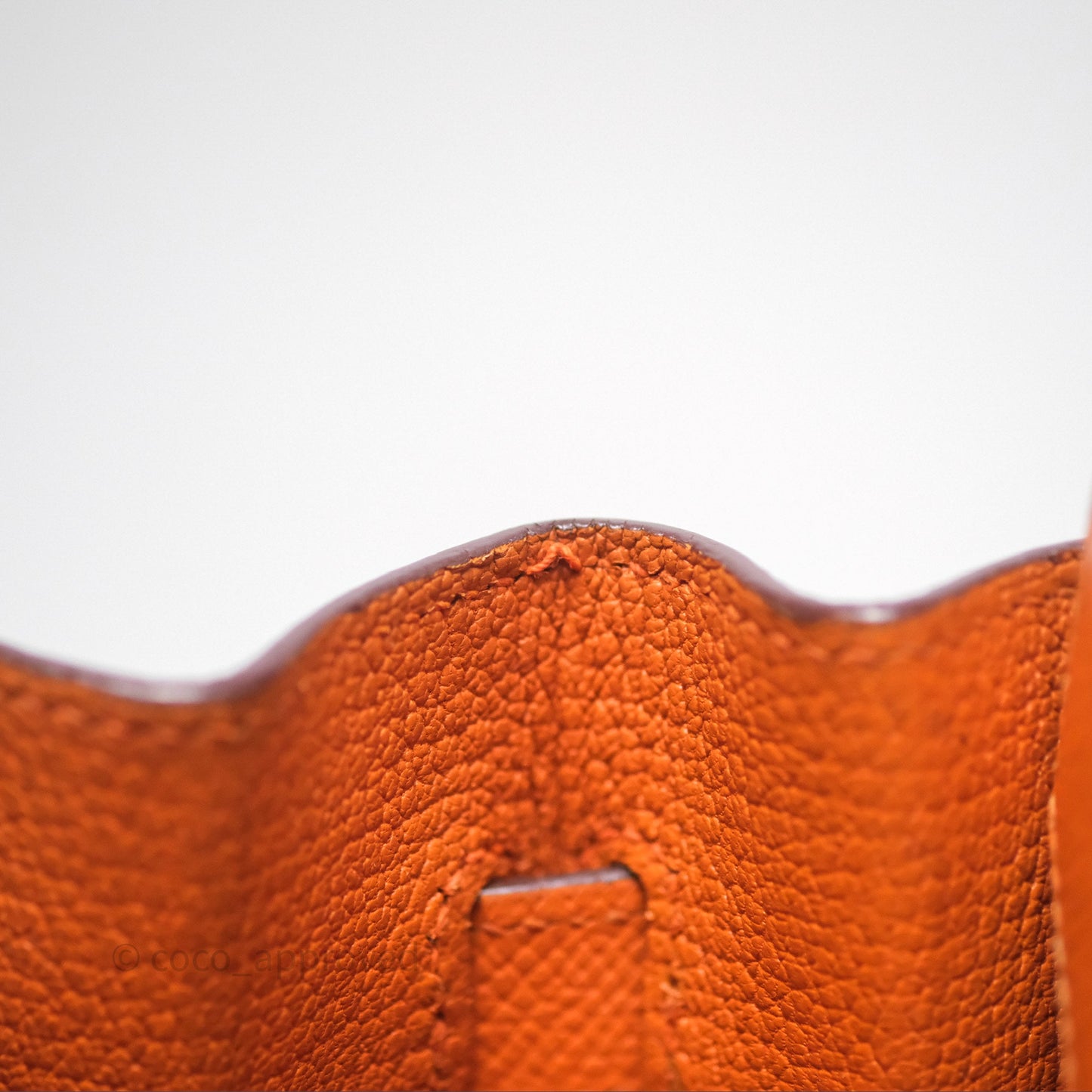 Hermès Birkin 30 Retourne Orange Epsom Palladium Hardware