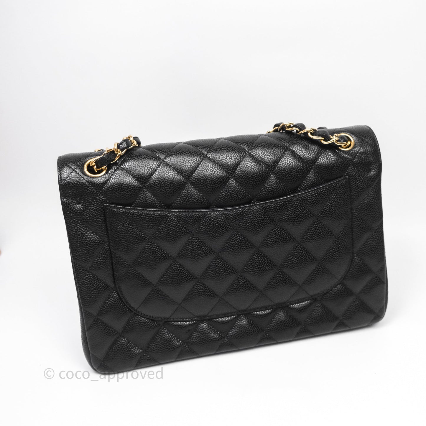 Chanel Jumbo Double Flap Black Caviar Gold Hardware⁣⁣