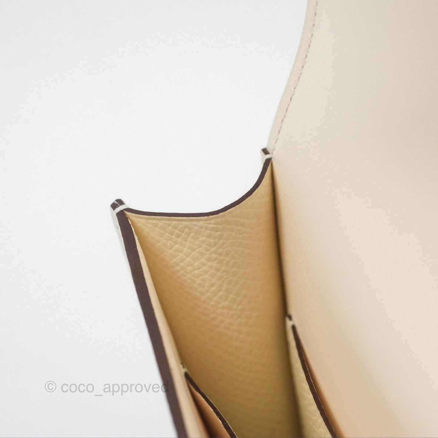 Hermès Constance Slim Wallet Nata I2 Epsom Gold Hardware