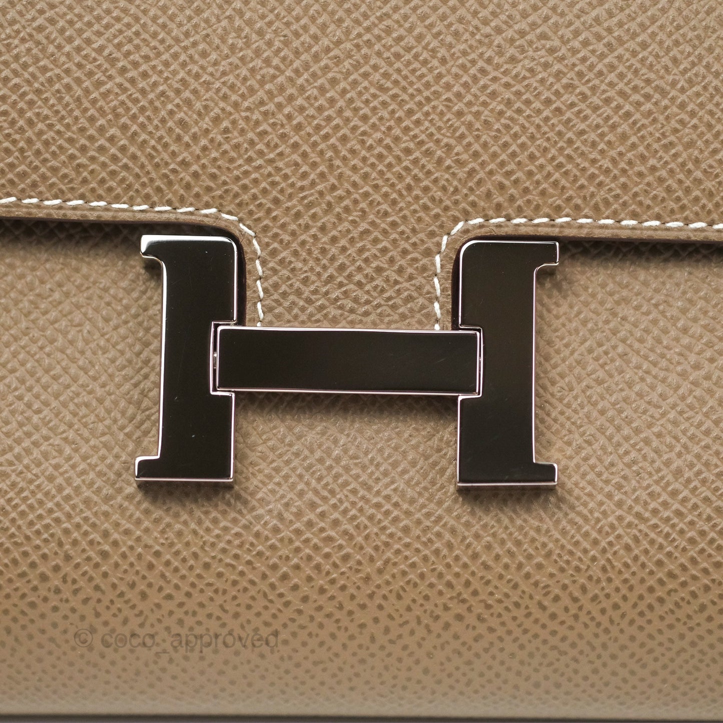 Hermès Constance To Go Wallet Etoupe Epsom Palladium Hardware