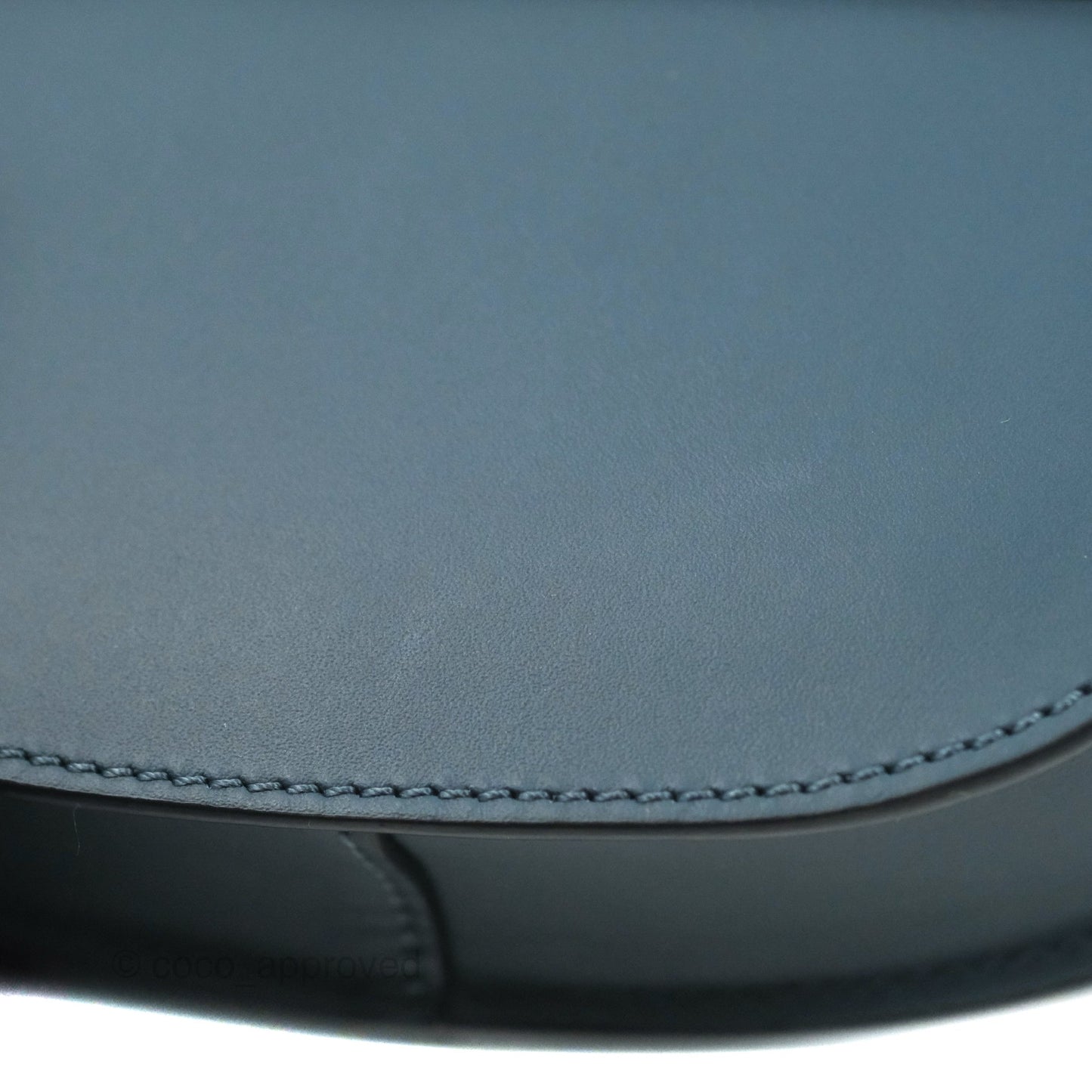 Loewe Mini Gate Dual bag Onyx Blue Soft Calfskin Jacquard Strap