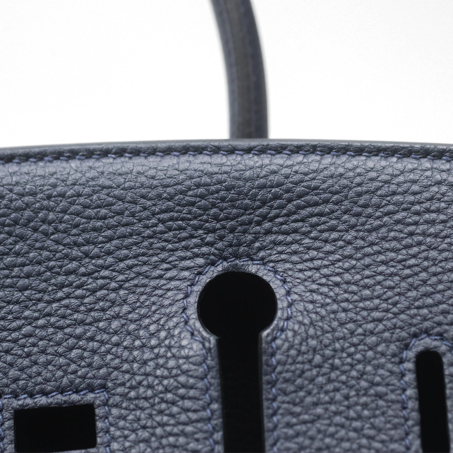 Hermès Birkin 25 Retourne Bleu Nuit 2Z Togo Gold Hardware